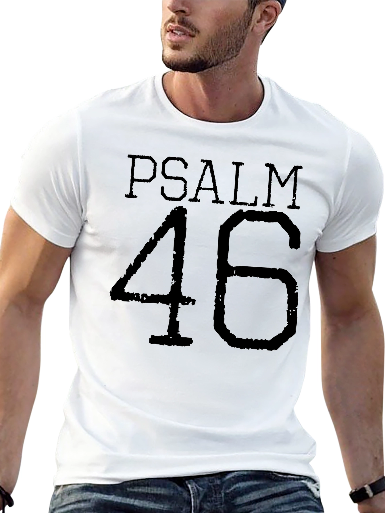 Psalm 46 Christian T-Shirt Religious Faith Tee