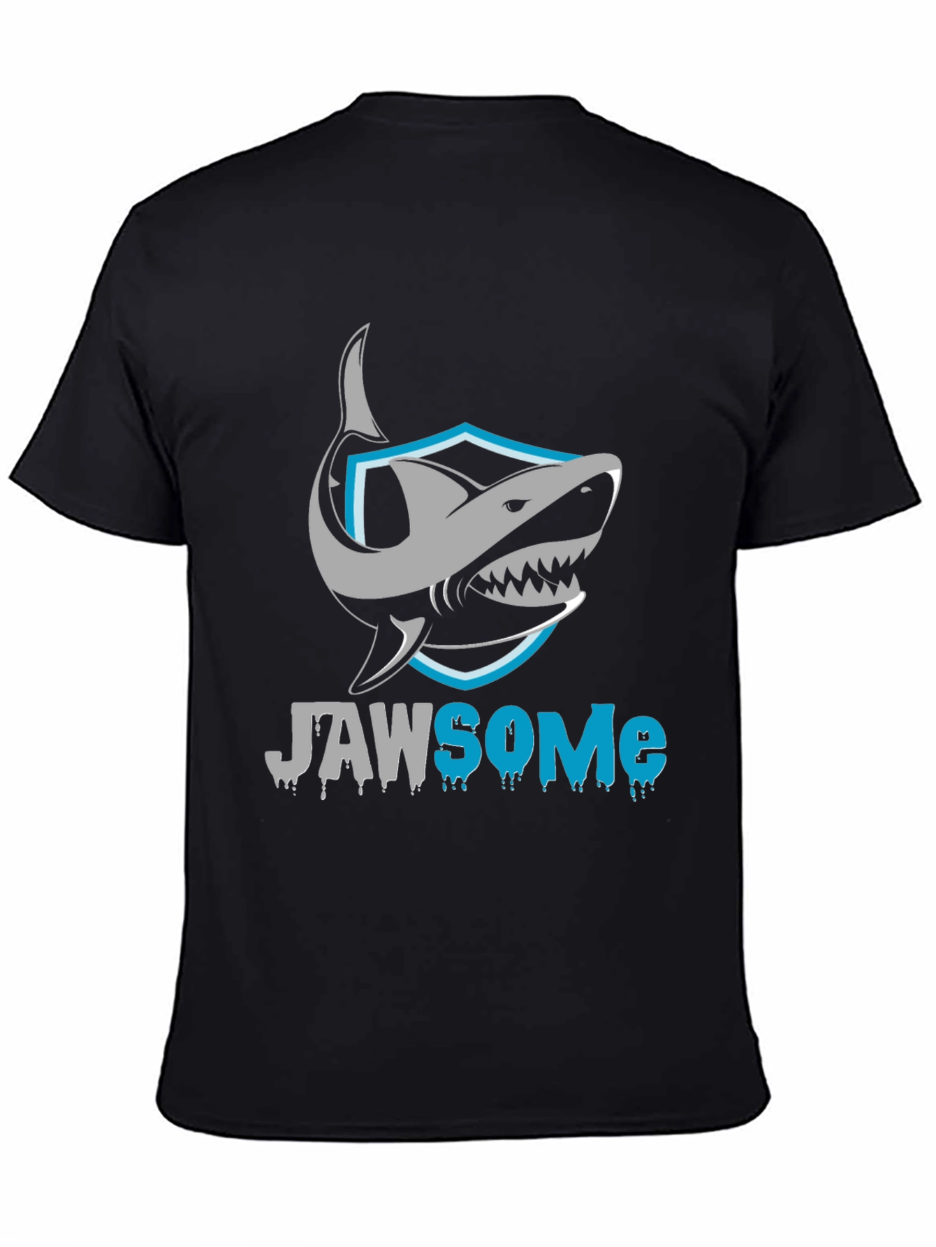Jawsome Shark Graphic Black T-Shirt