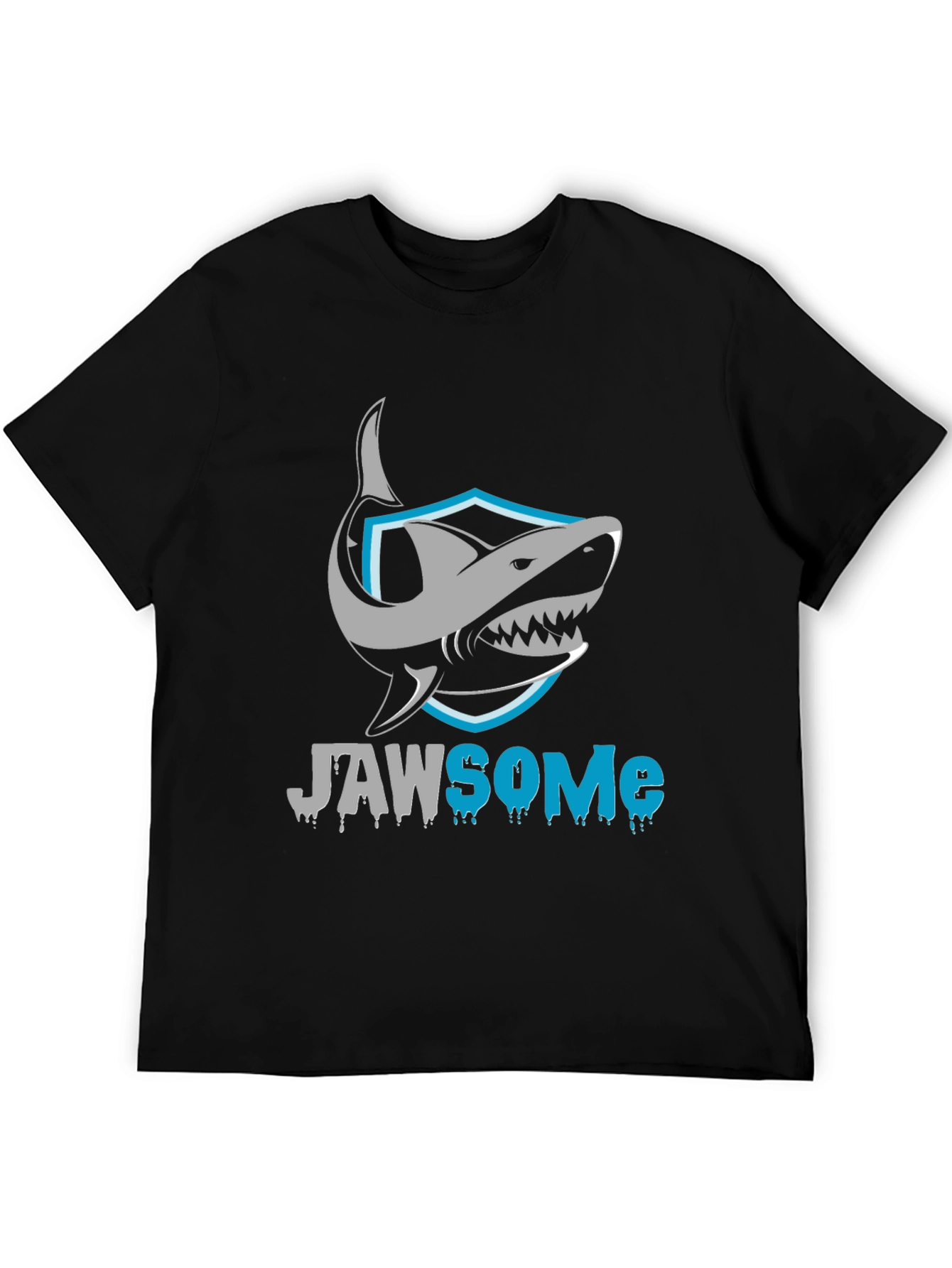 Jawsome Shark Graphic Black T-Shirt