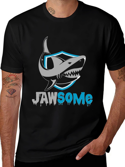 Jawsome Shark Graphic Black T-Shirt