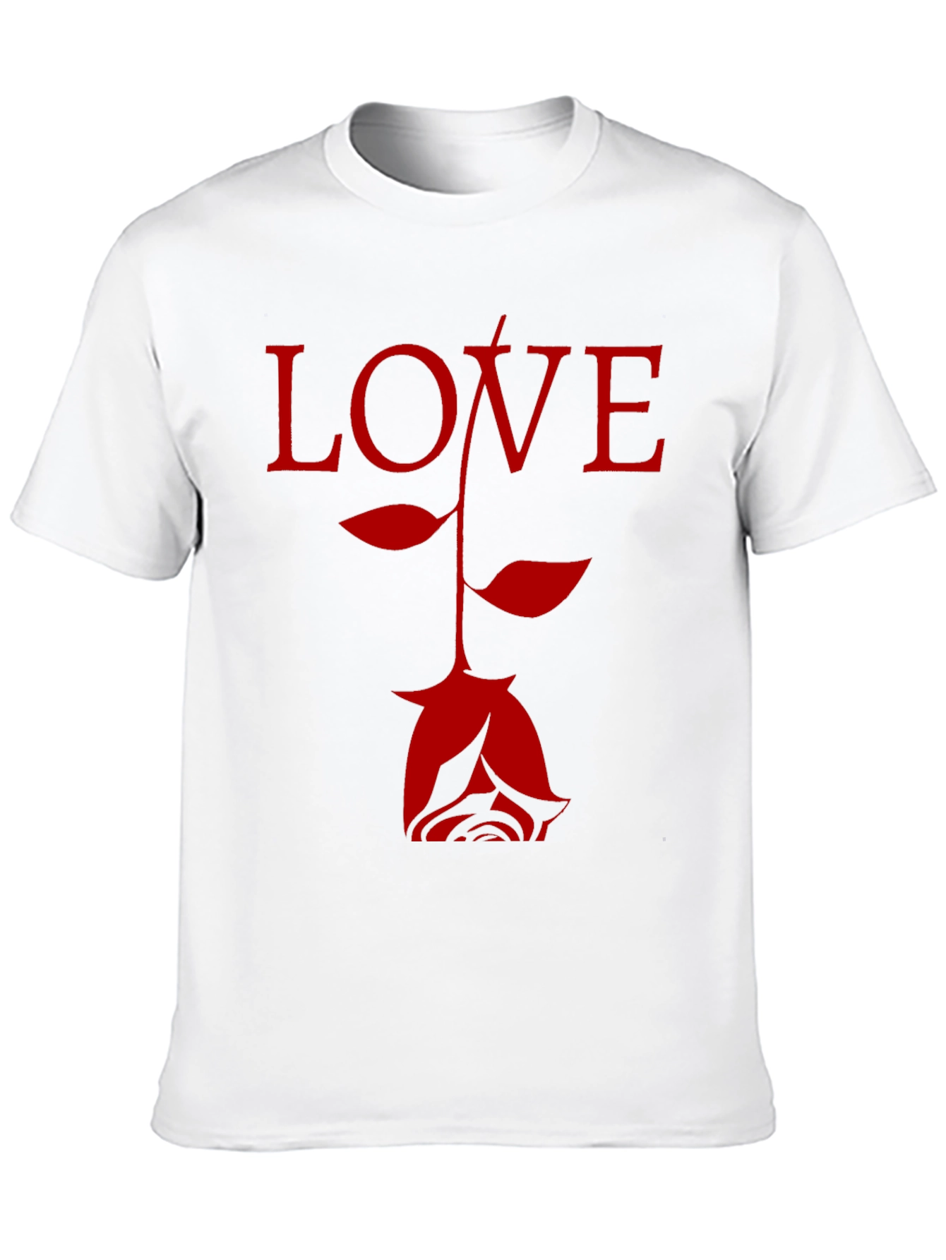 Love Rose Black Graphic T-Shirt