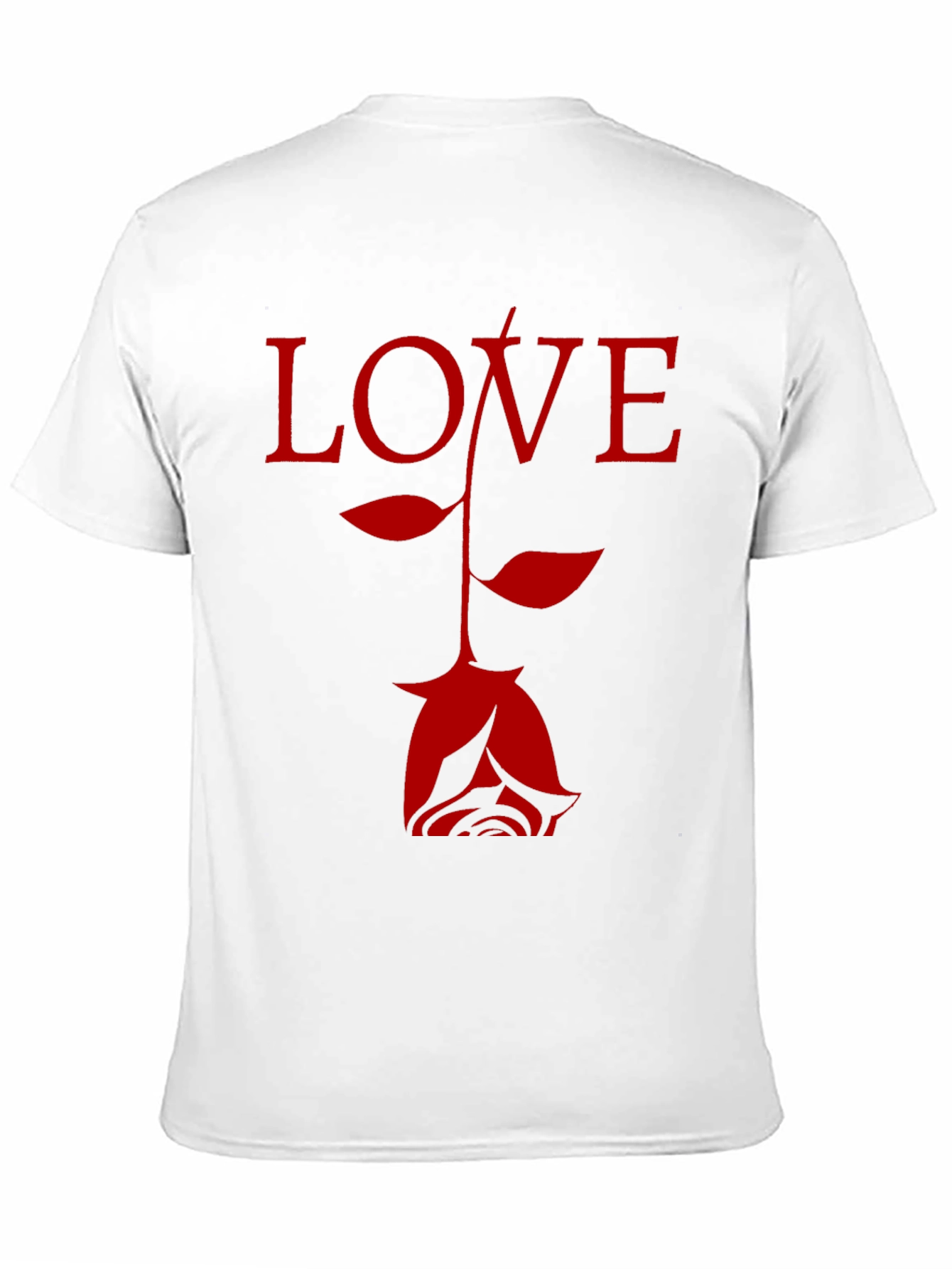 Love Rose Black Graphic T-Shirt