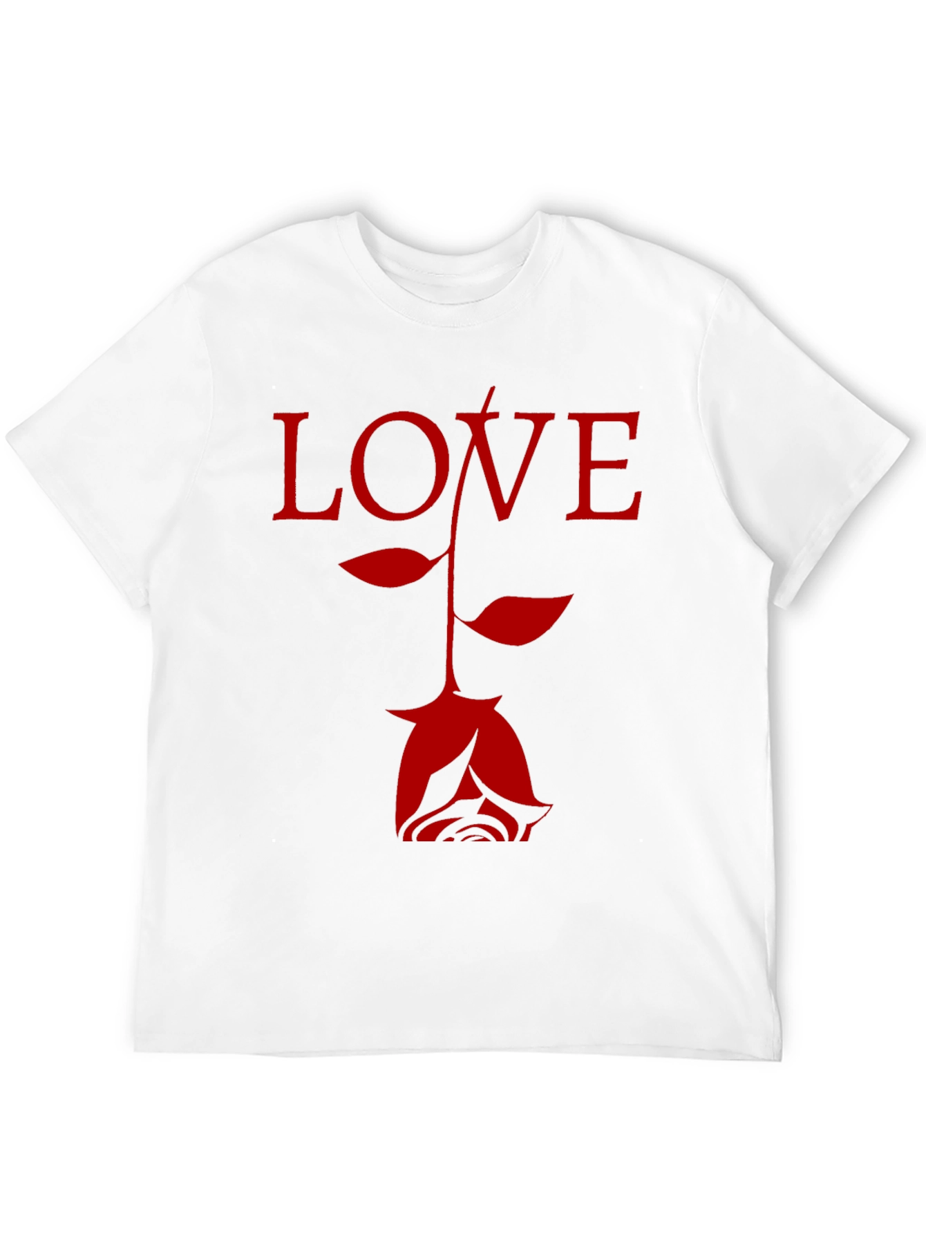 Love Rose Black Graphic T-Shirt