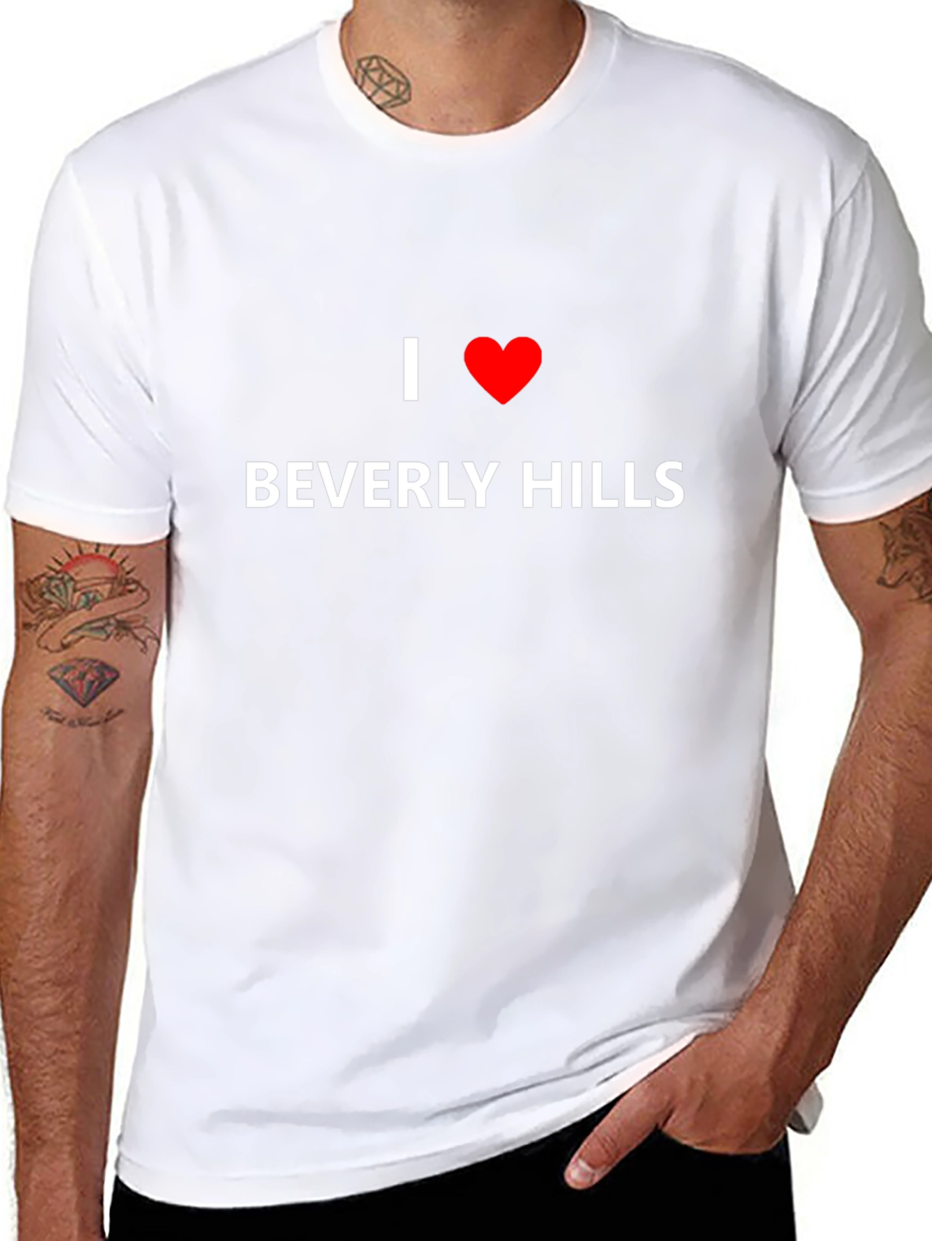 I Love Beverly Hills Black T-Shirt