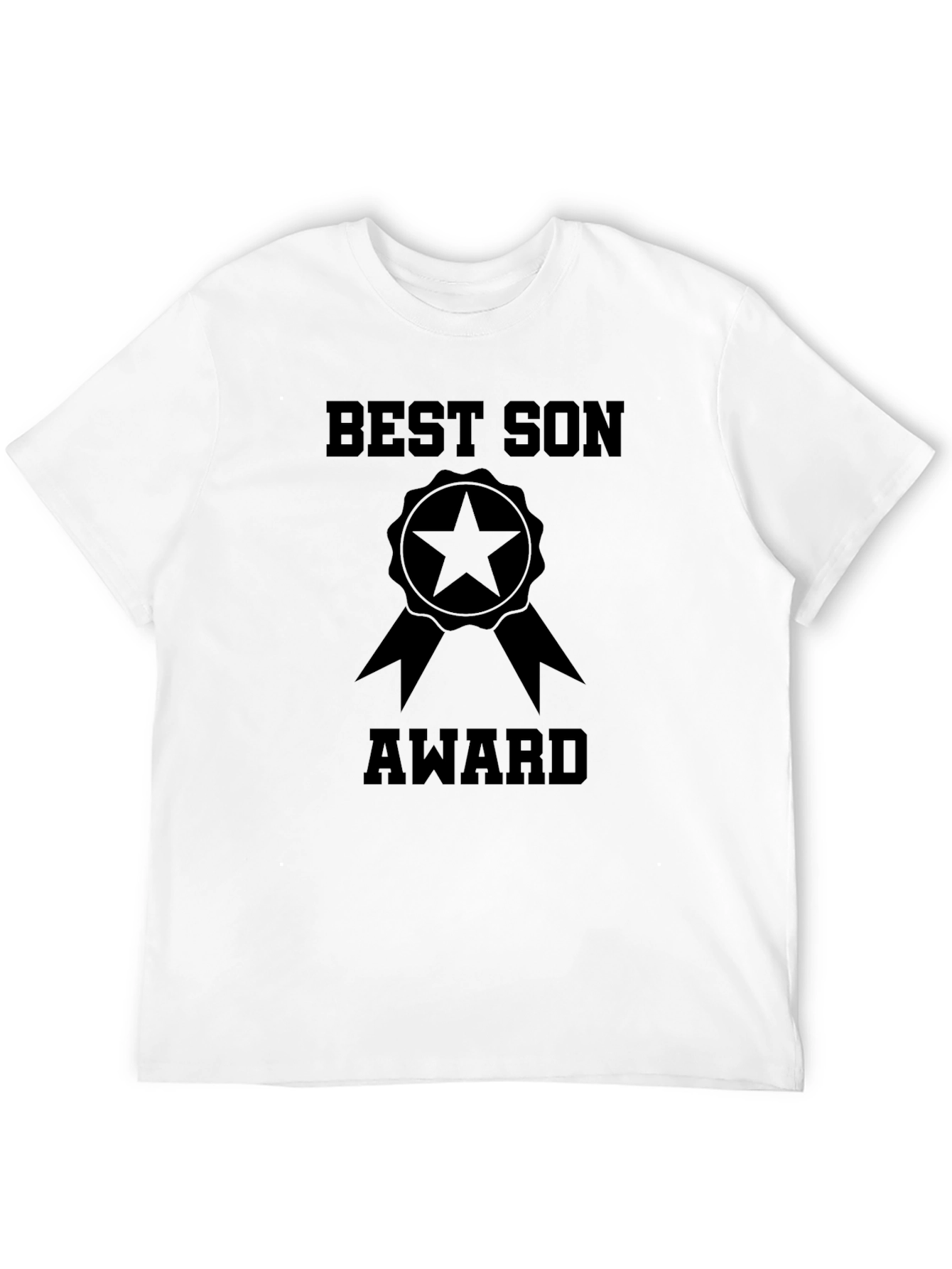 Best Son Award T-Shirt - Black Cotton Tee