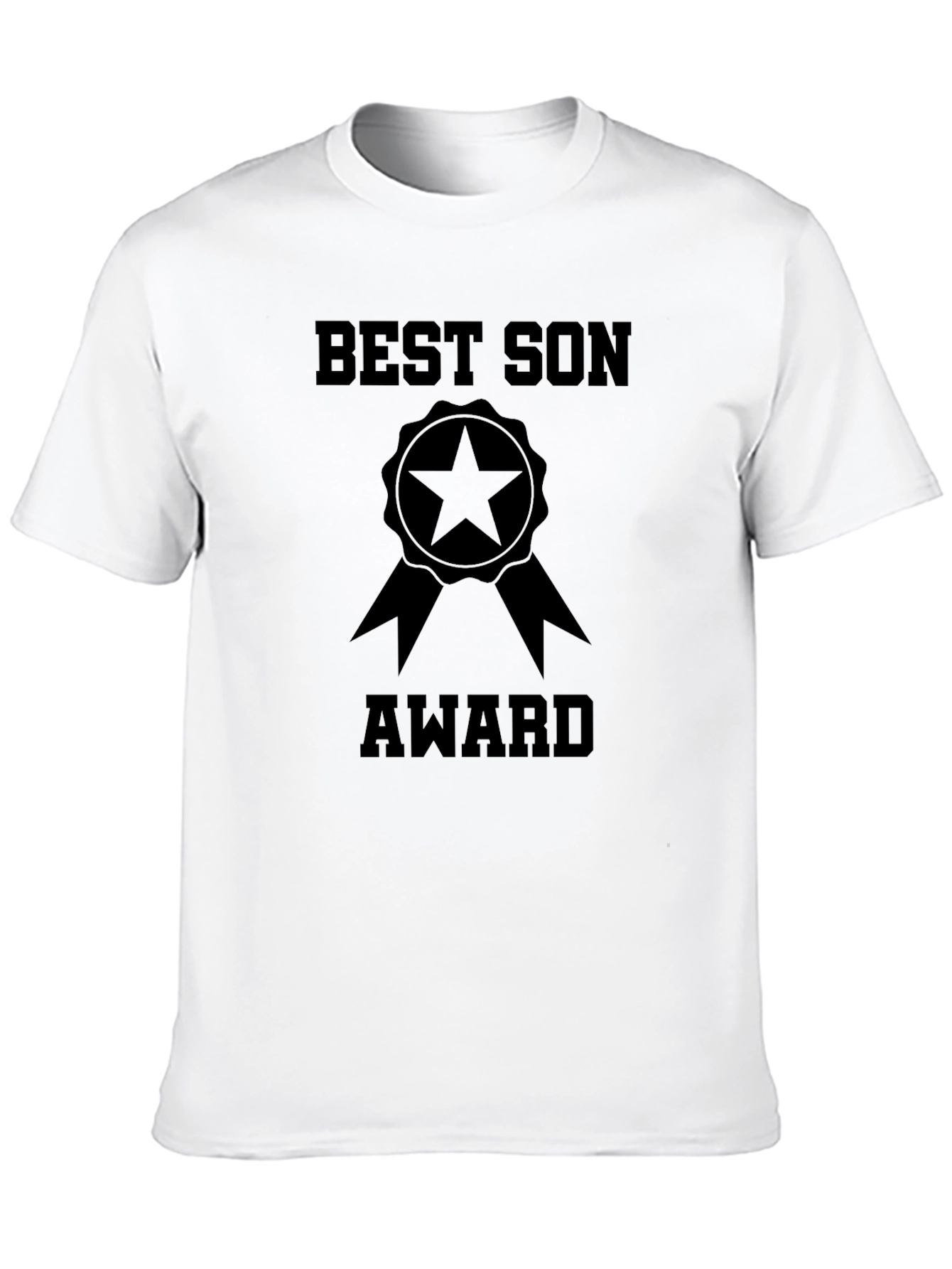 Best Son Award T-Shirt - Black Cotton Tee