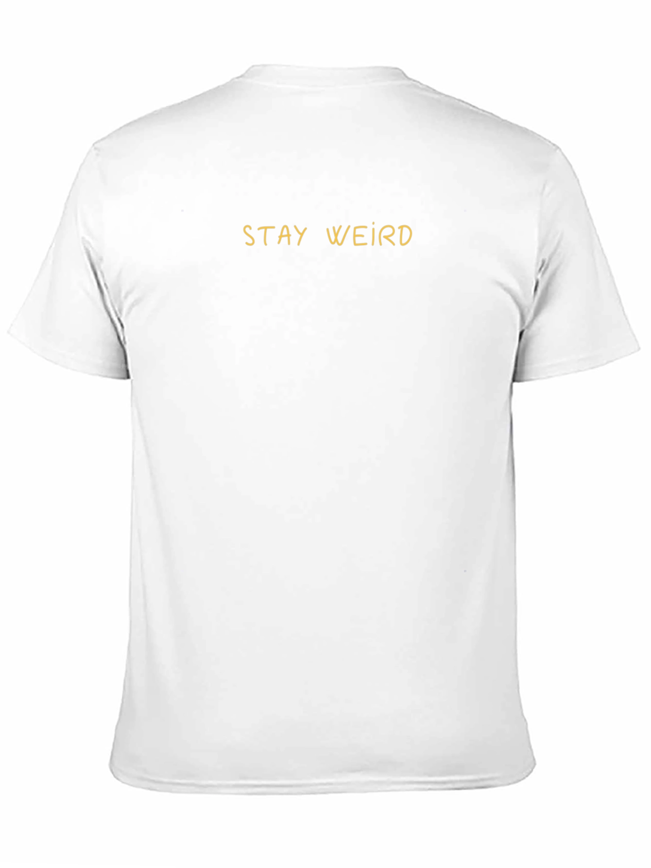 Stay Weird Black Graphic Tee Shirt