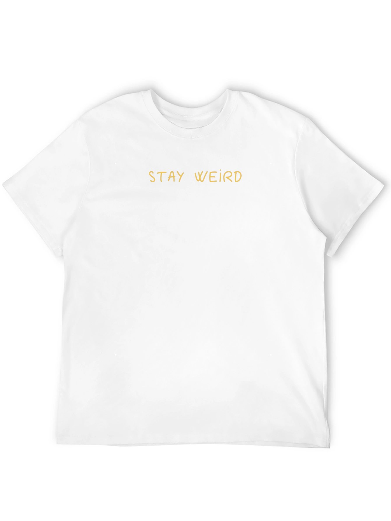 Stay Weird Black Graphic Tee Shirt