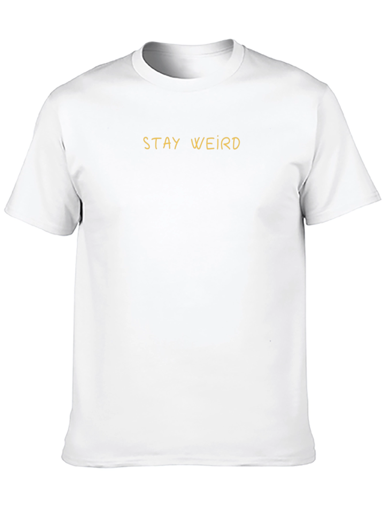 Stay Weird Black Graphic Tee Shirt