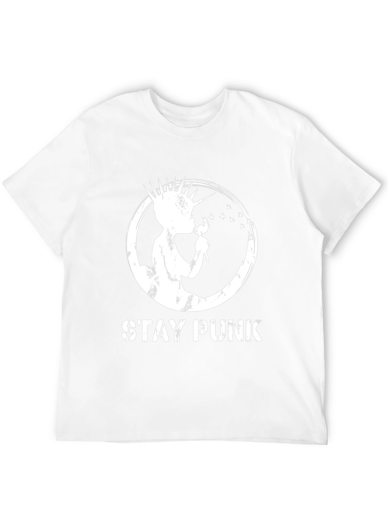 Stay Punk Black Graphic T-Shirt