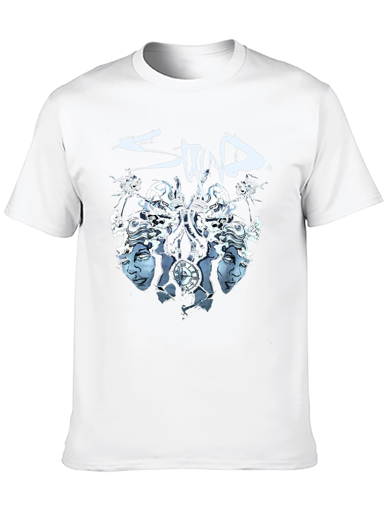 Staind Band Graphic T-Shirt - Black Cotton Blend