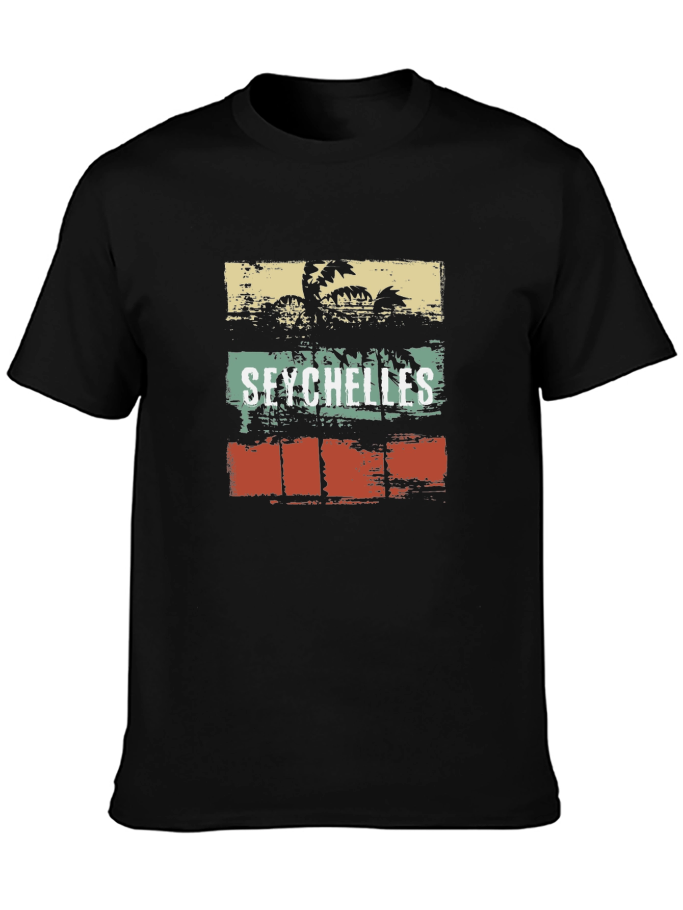 Seychelles Retro Palm Tree T-Shirt