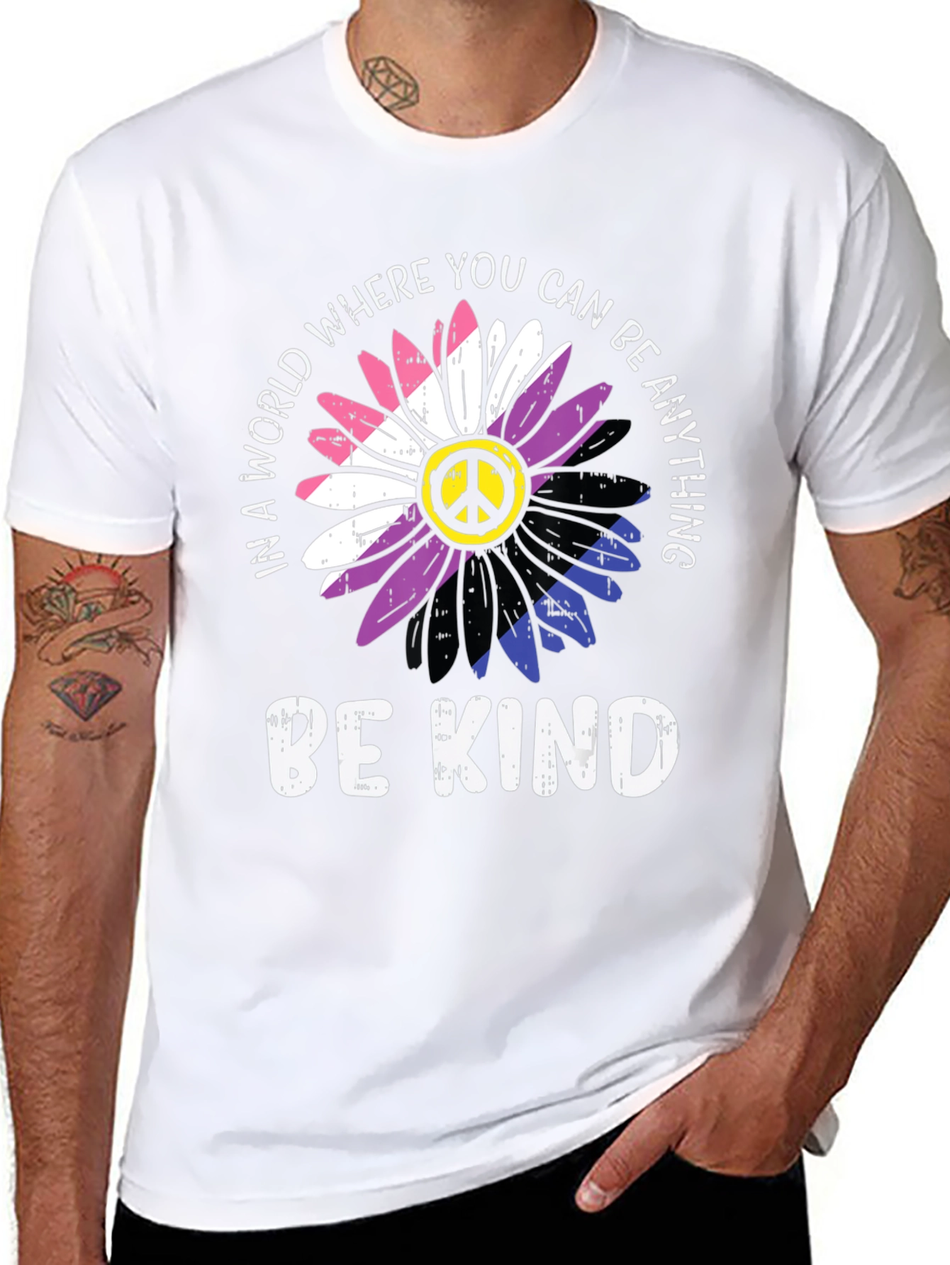 Be Kind Floral Peace T-Shirt