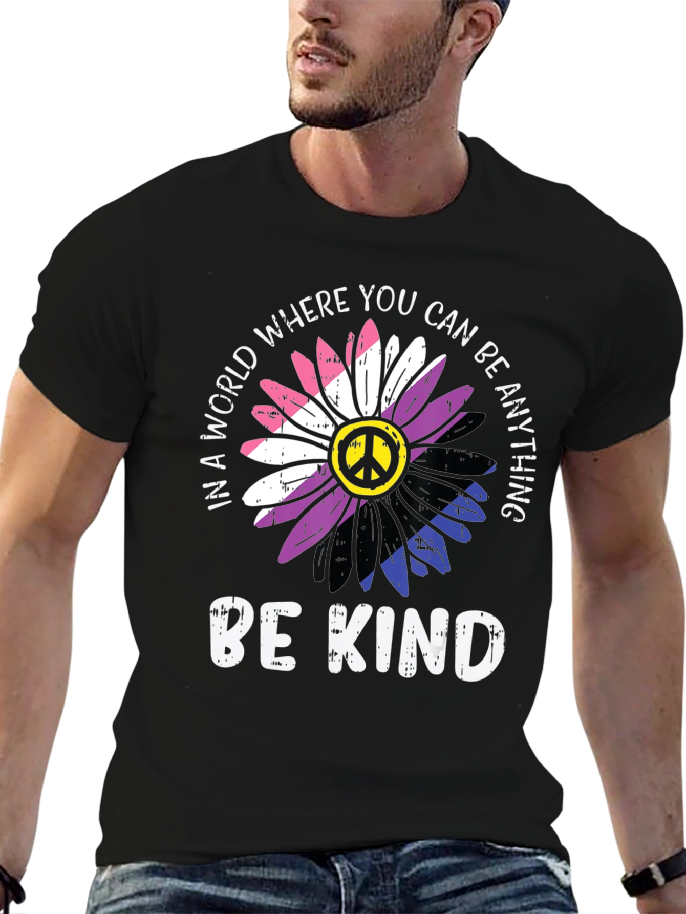 Be Kind Floral Peace T-Shirt