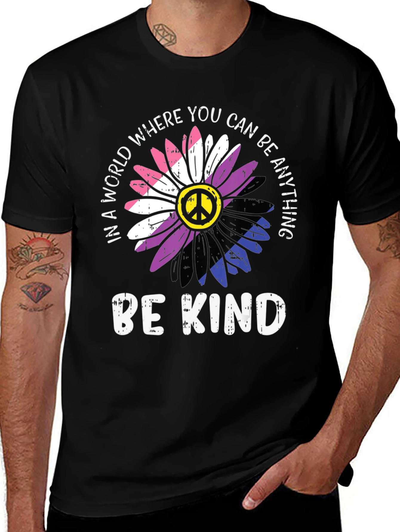 Be Kind Floral Peace T-Shirt