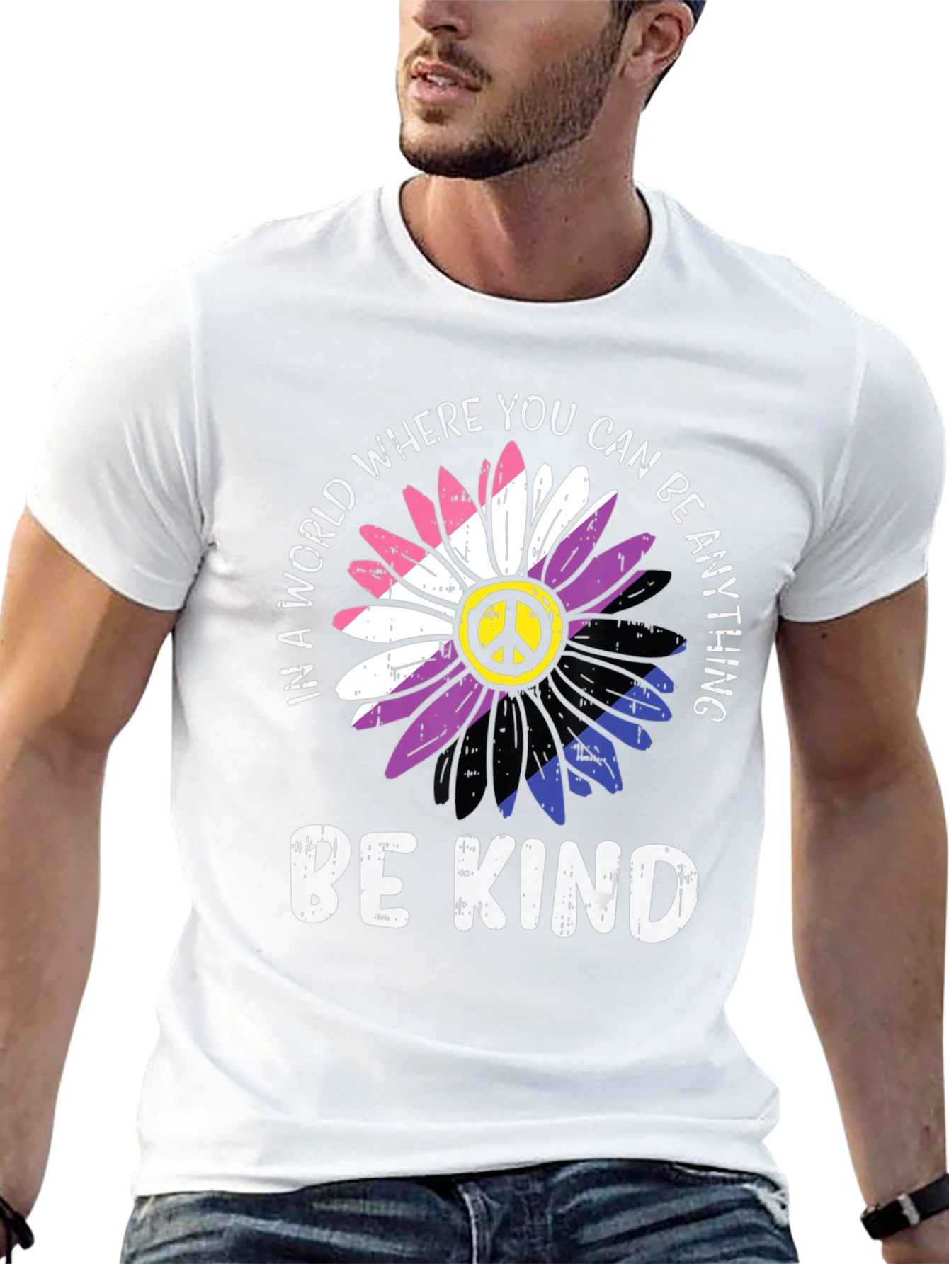 Be Kind Floral Peace T-Shirt