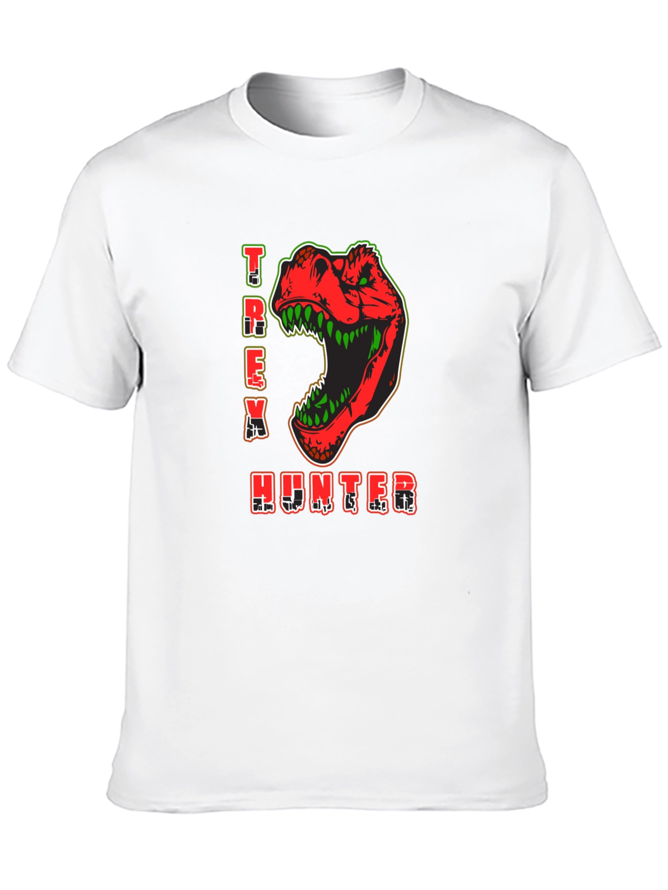 T-Rex Hunter Graphic Print T-Shirt