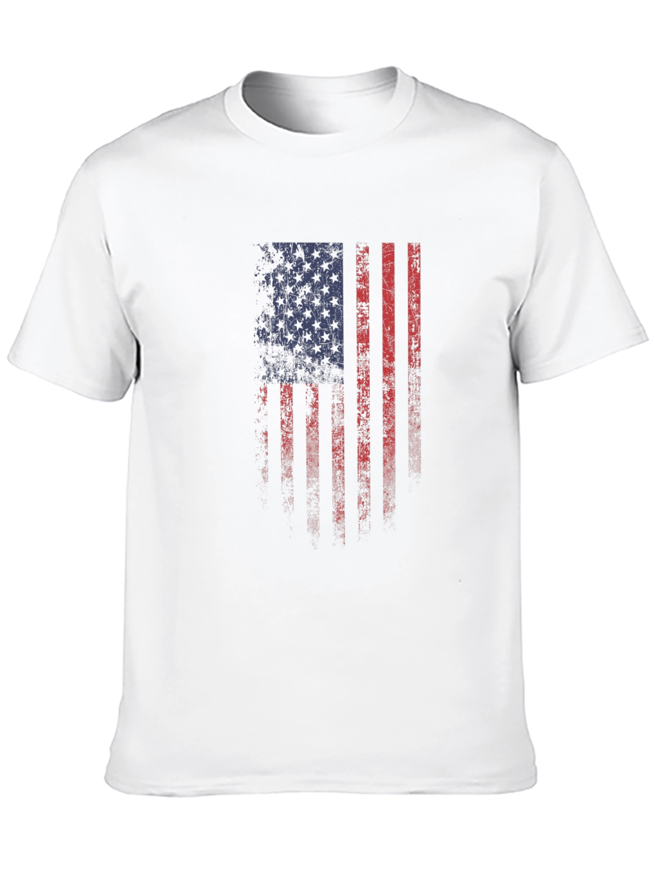 Distressed American Flag Graphic T-Shirt