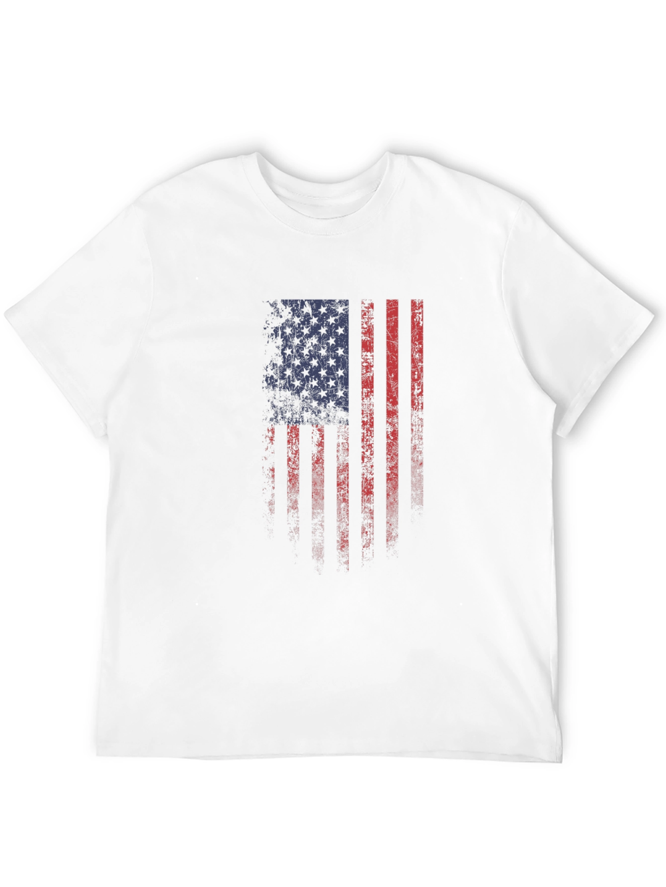 Distressed American Flag Graphic T-Shirt