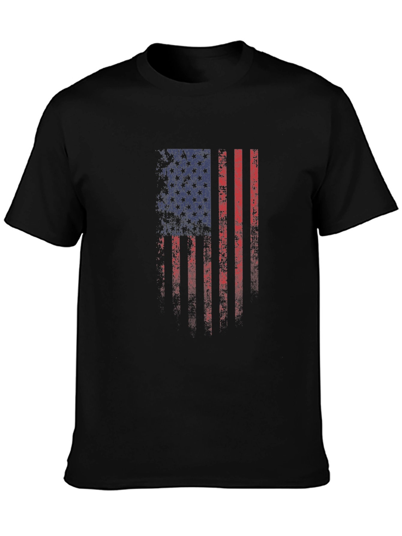 Distressed American Flag Graphic T-Shirt