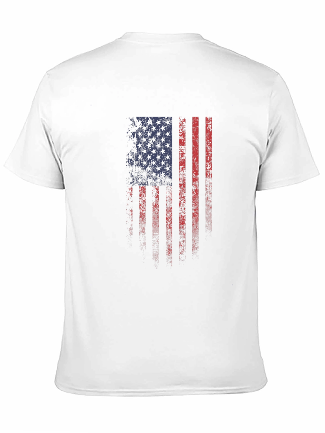 Distressed American Flag Graphic T-Shirt