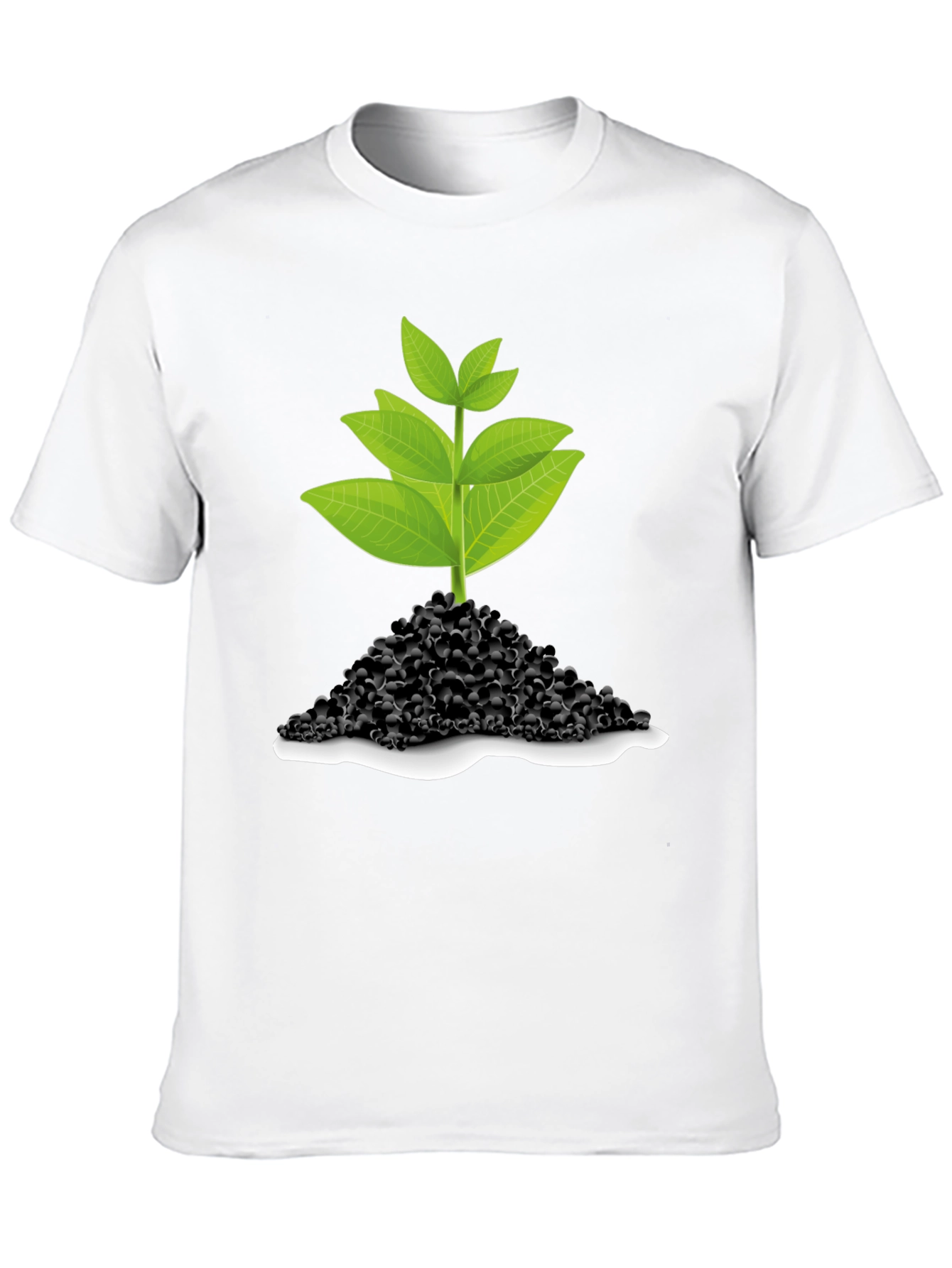 Green Sprout T-Shirt - Black