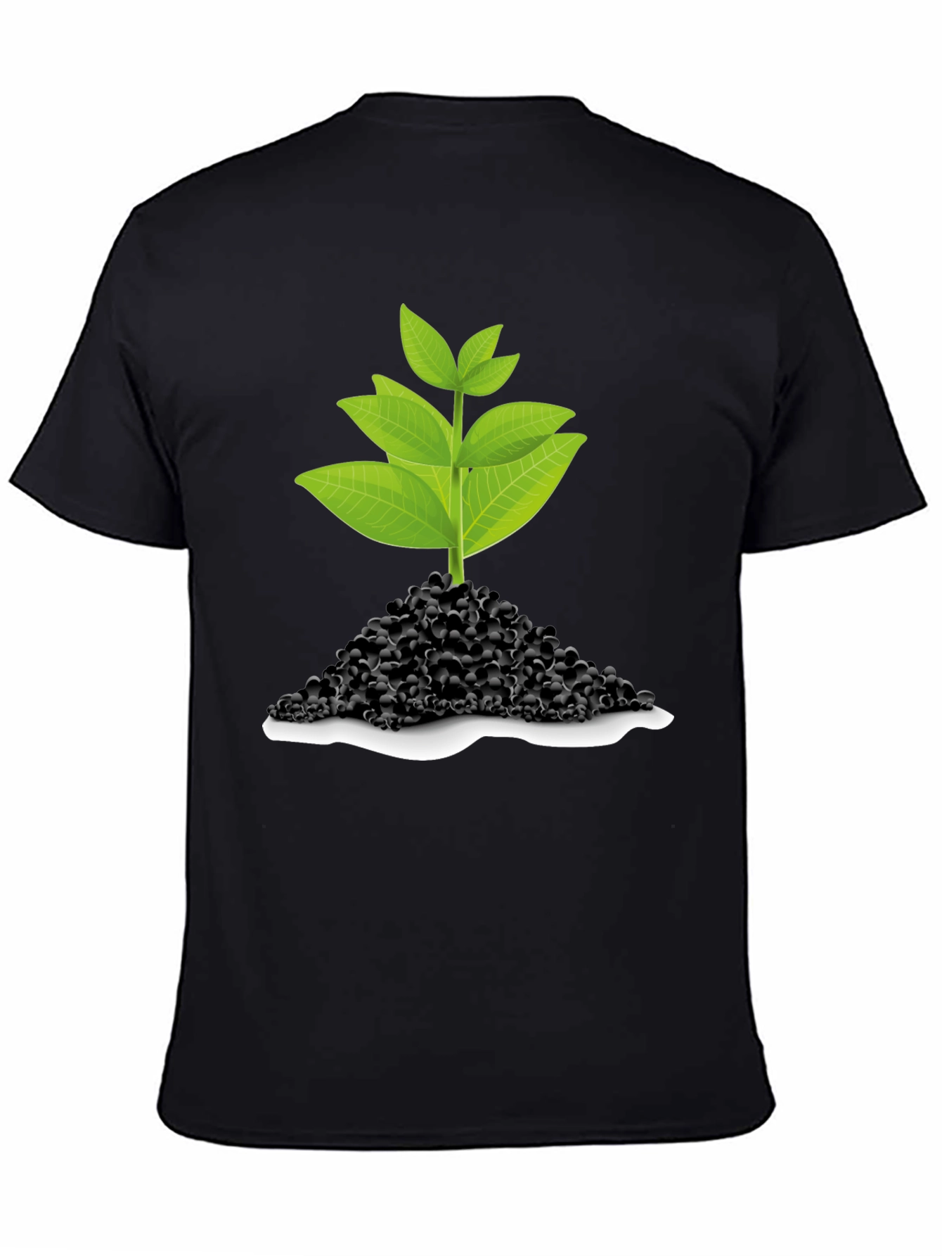 Green Sprout T-Shirt - Black