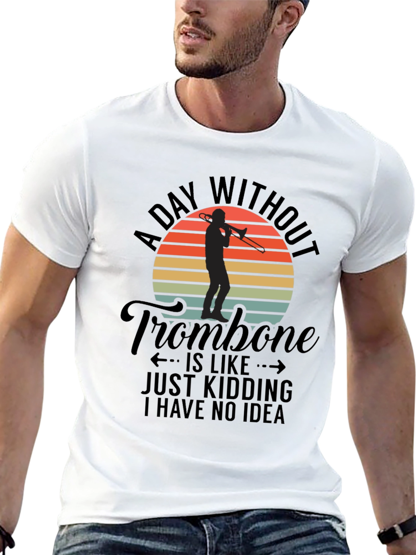 Trombone Player Graphic Tee
