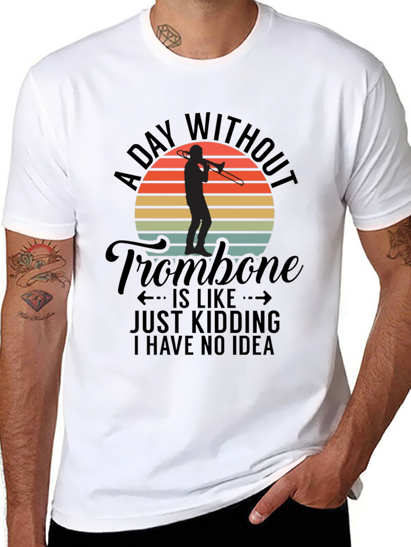 Trombone Player Graphic Tee