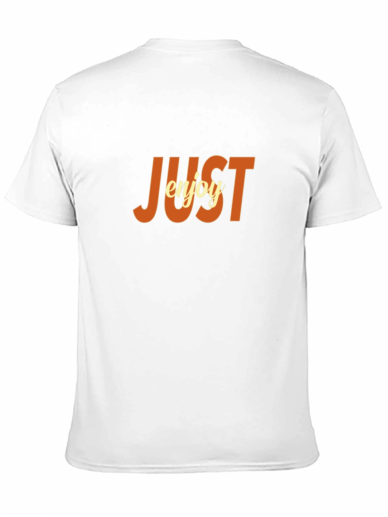 Just Enjoy Graphic Tee - Comfortable Black T-Shirt
