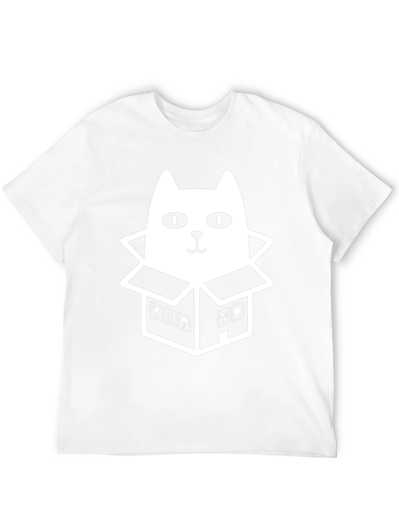 Cat in a Box Graphic Tee - Black