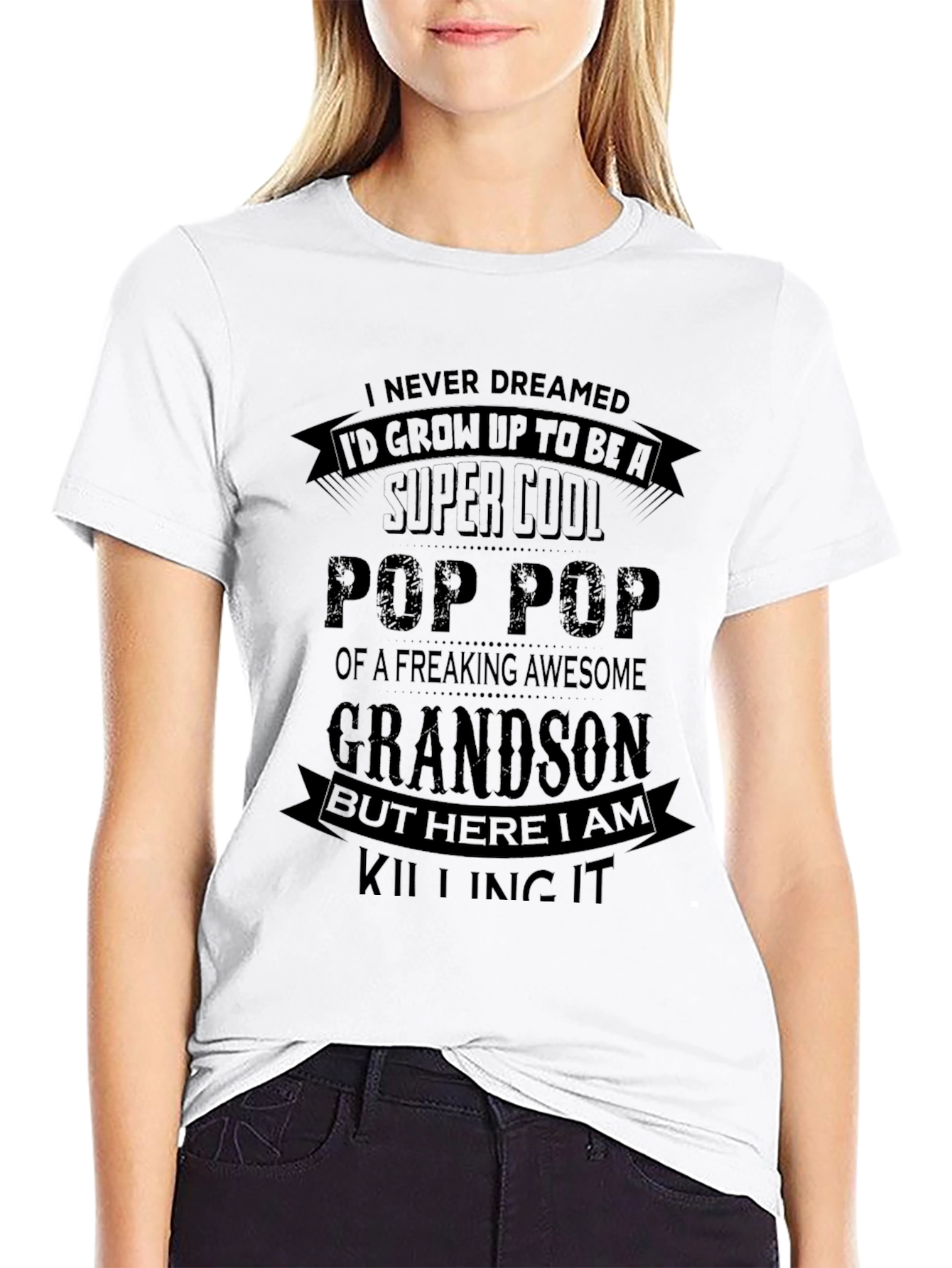 Super Cool Pop Pop Grandson T-Shirt