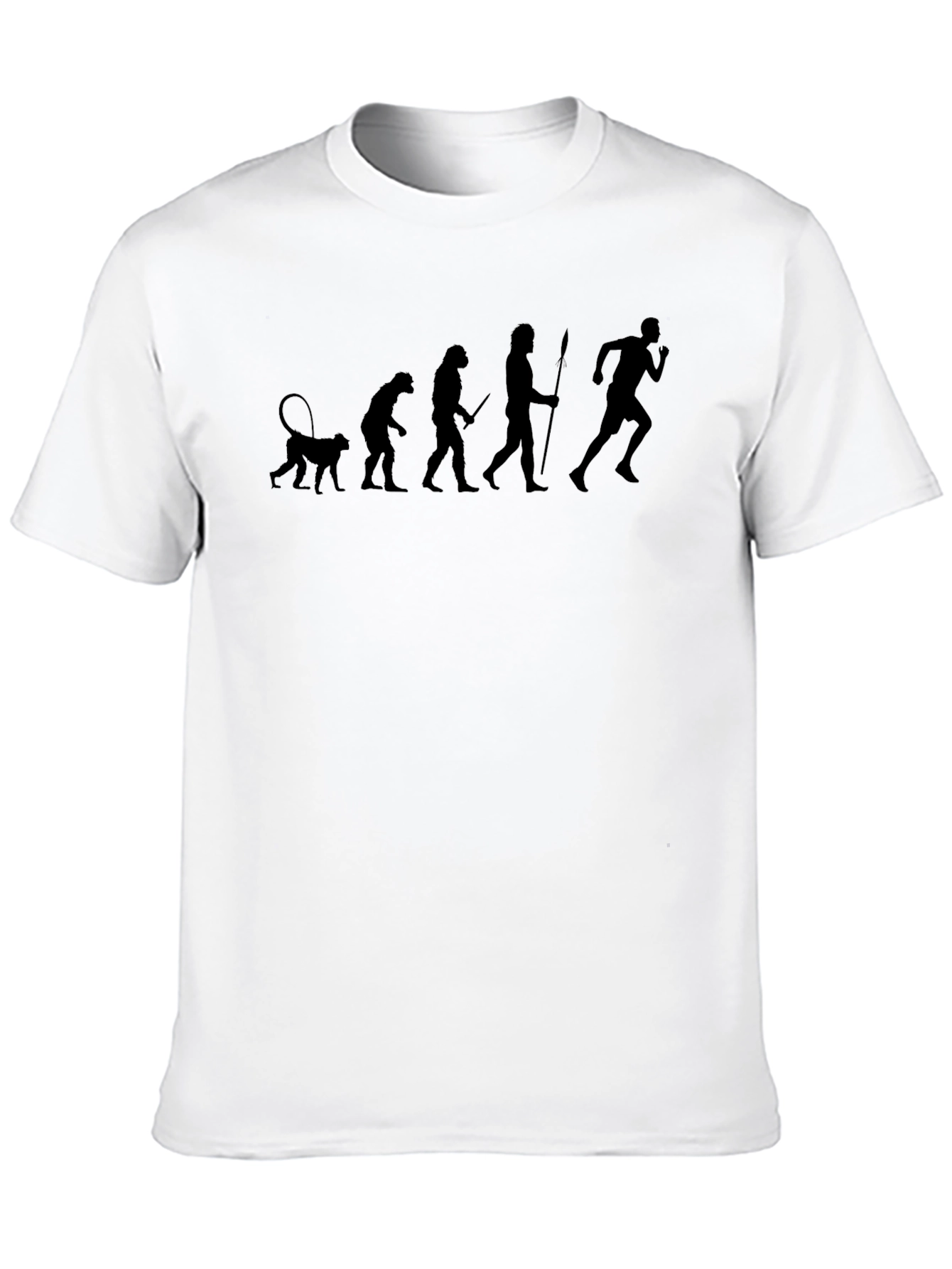 Evolution of Running Black T-Shirt