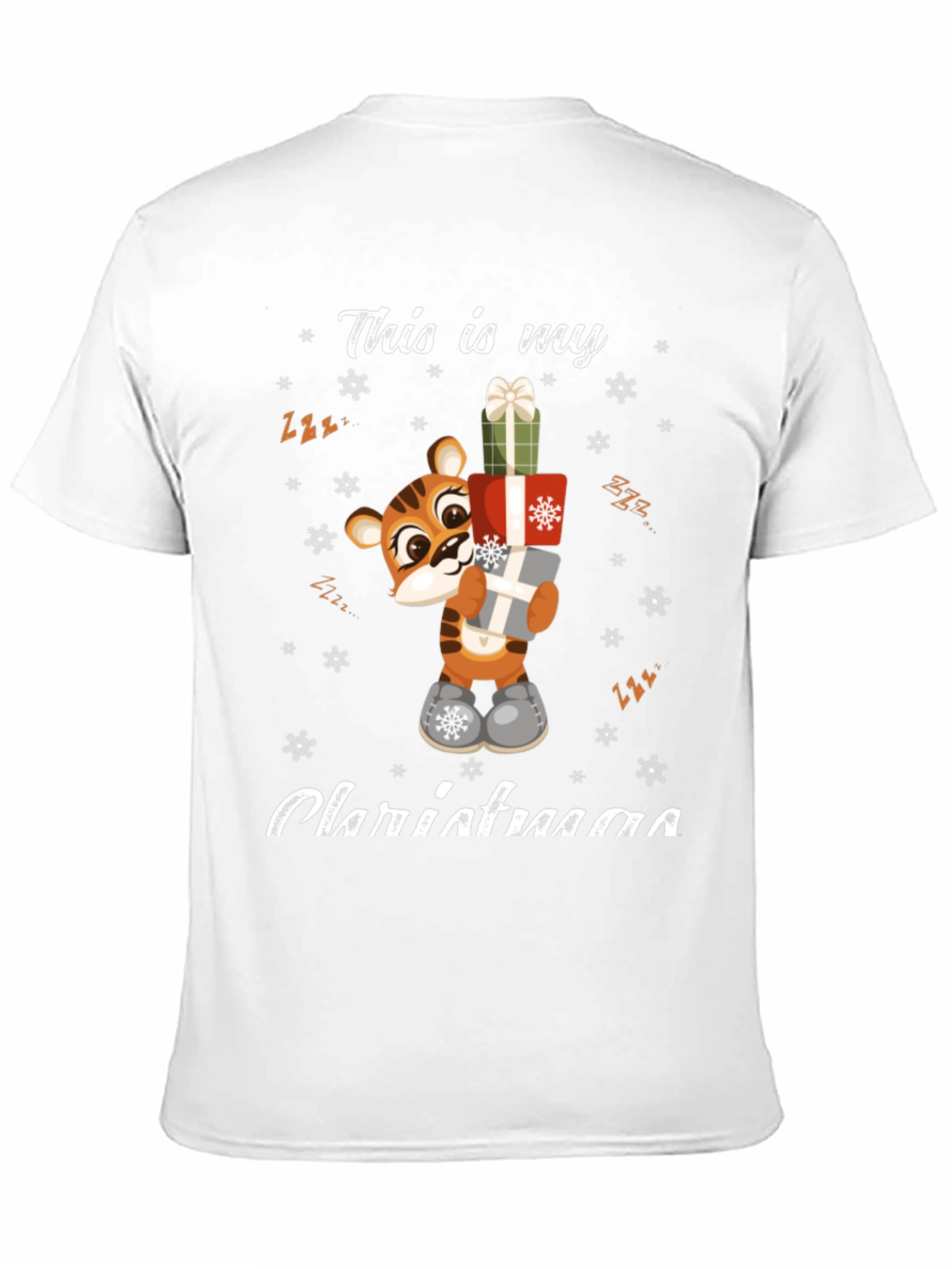 Cute Tiger Christmas T-Shirt