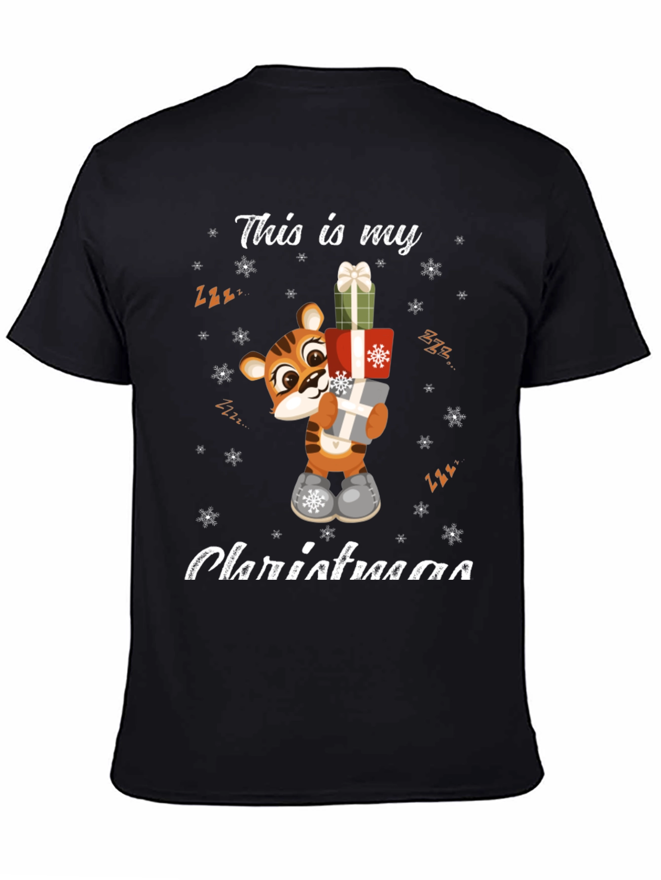 Cute Tiger Christmas T-Shirt