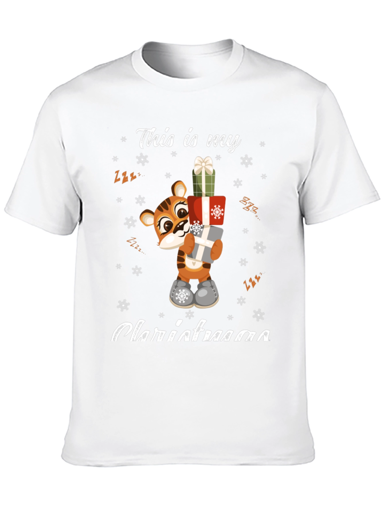 Cute Tiger Christmas T-Shirt