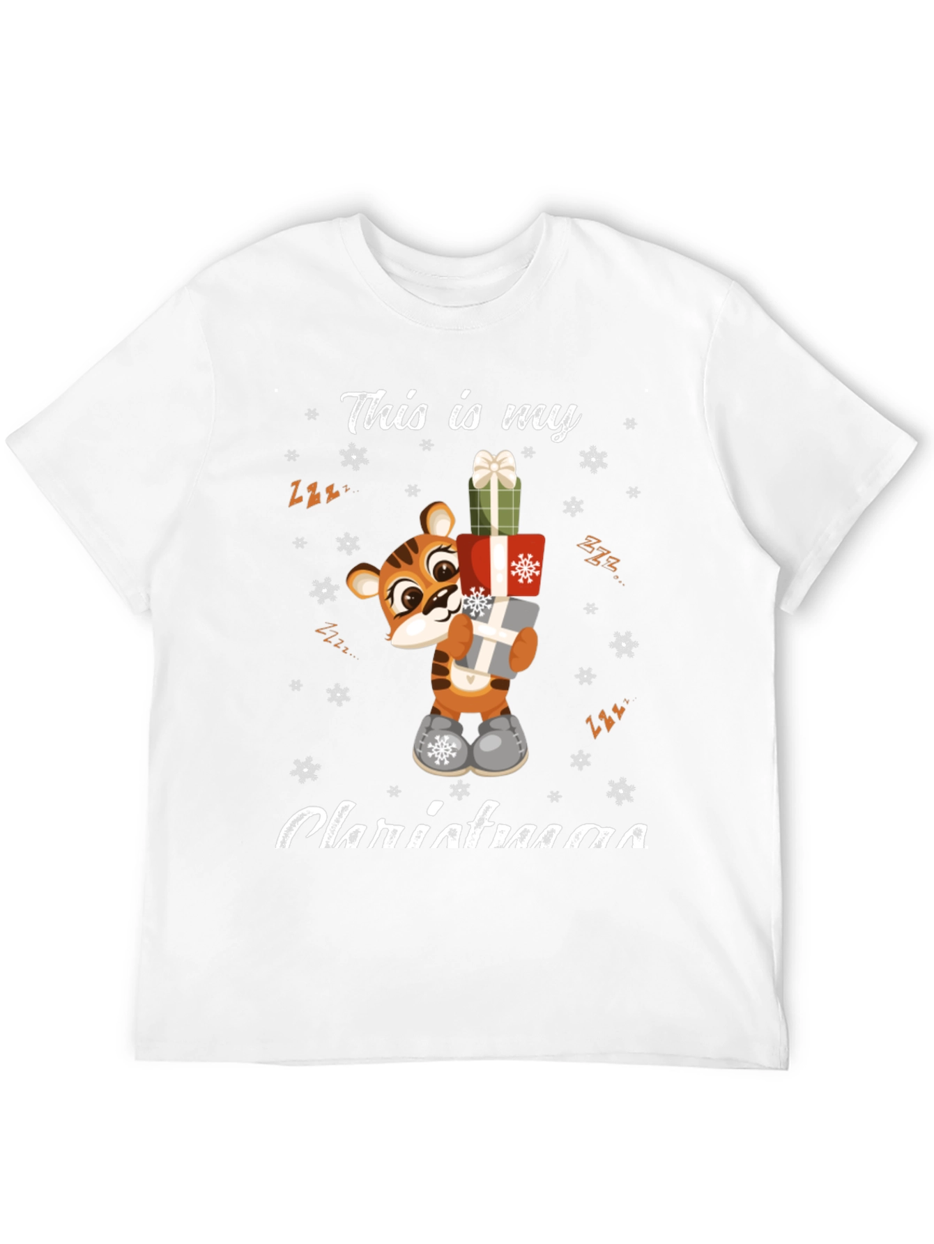 Cute Tiger Christmas T-Shirt