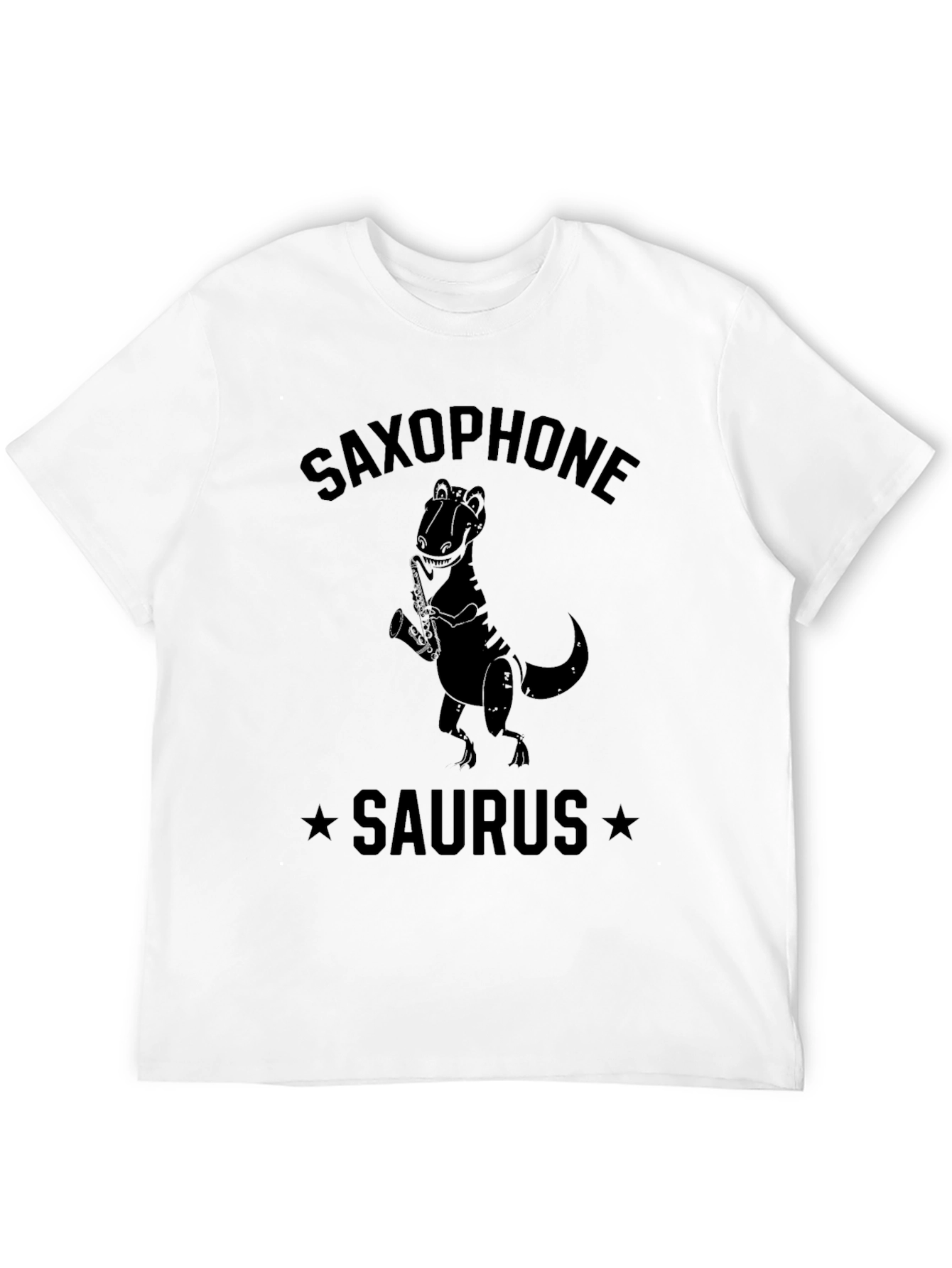 Saxophone Saurus T-Shirt: Playful Dino Design