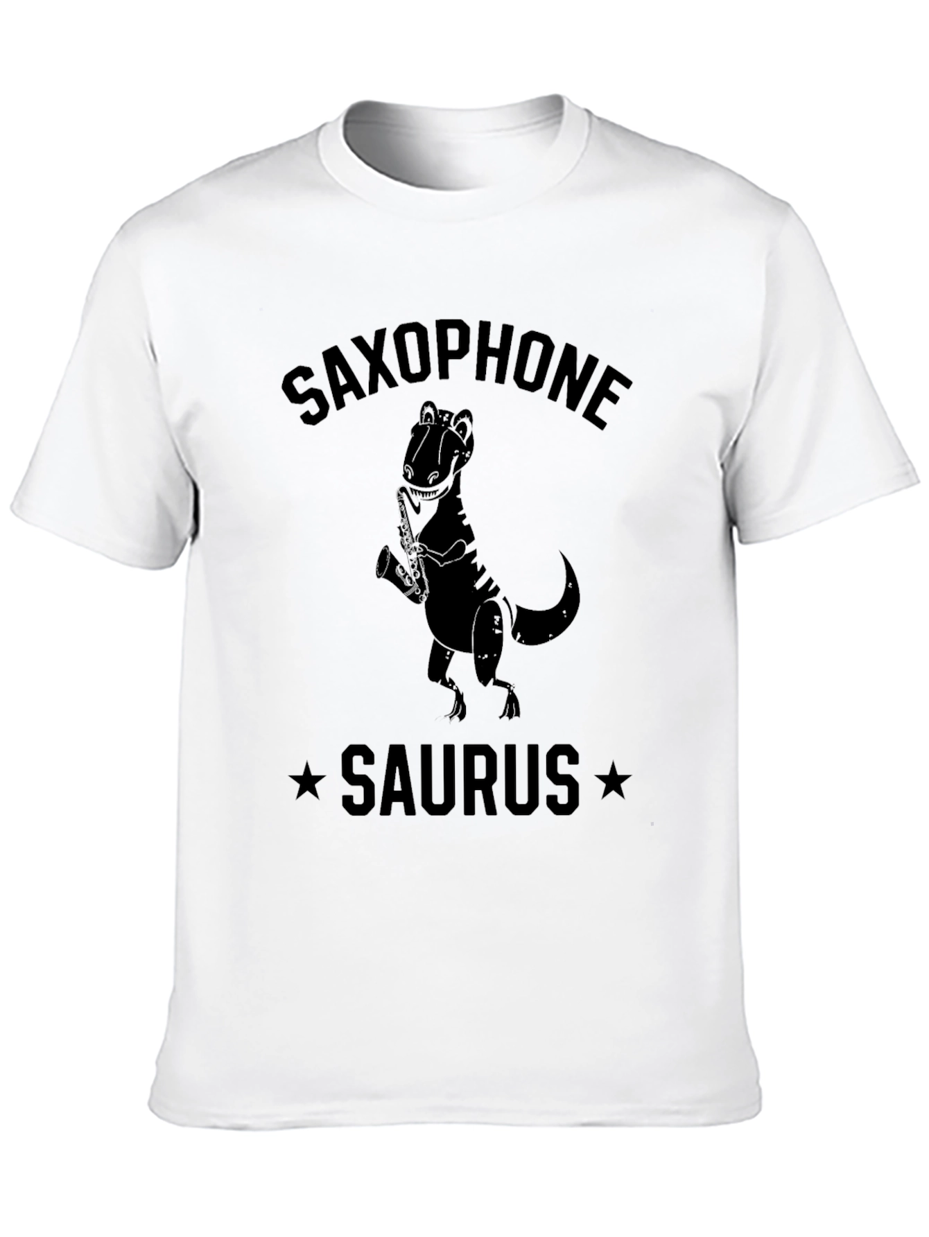 Saxophone Saurus T-Shirt: Playful Dino Design