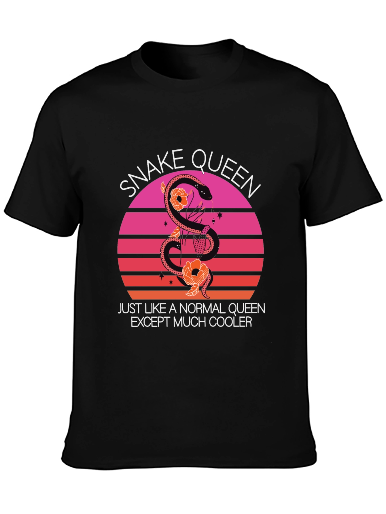 Snake Queen T-Shirt Cool Graphic Tee