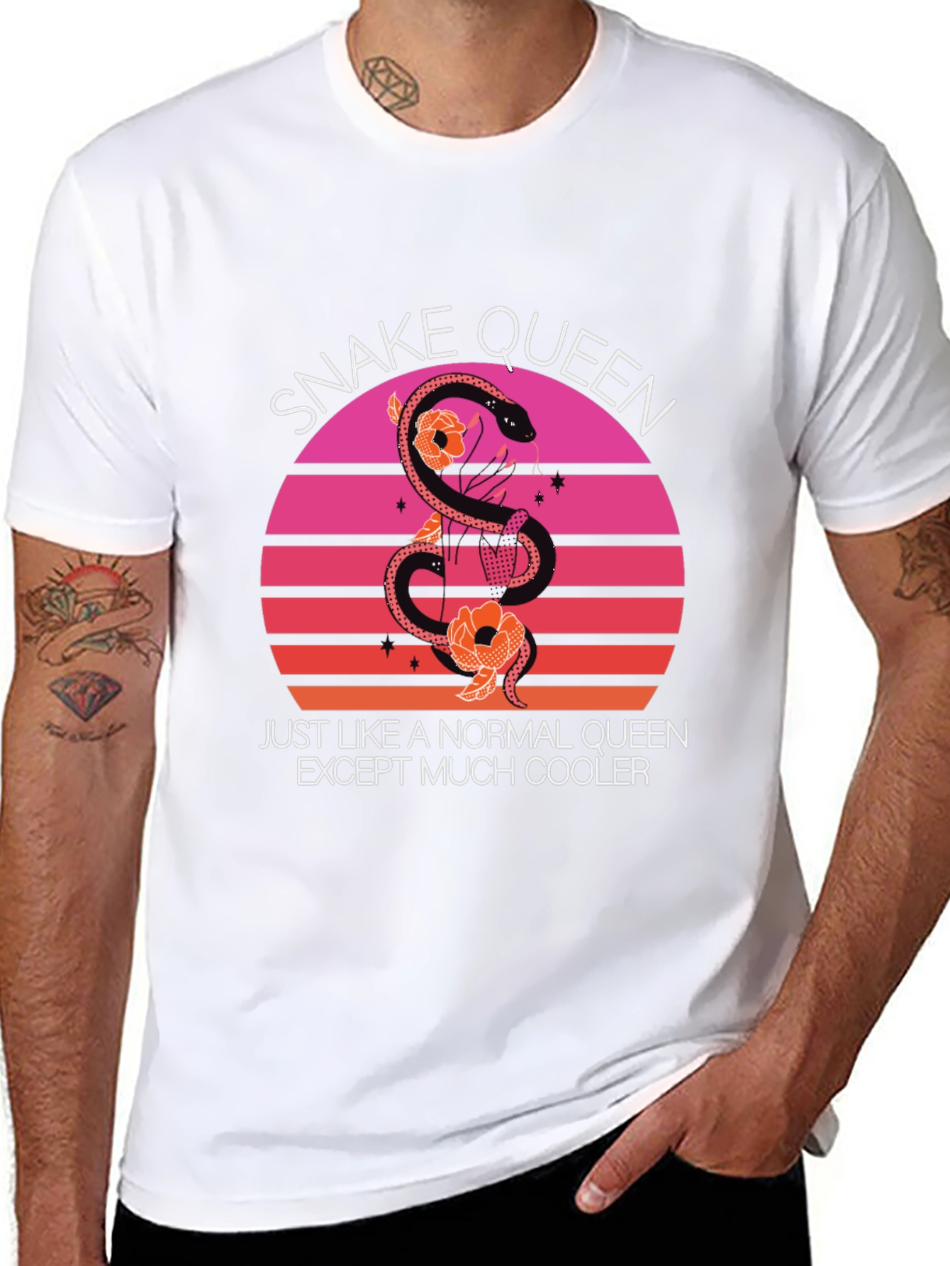 Snake Queen T-Shirt Cool Graphic Tee