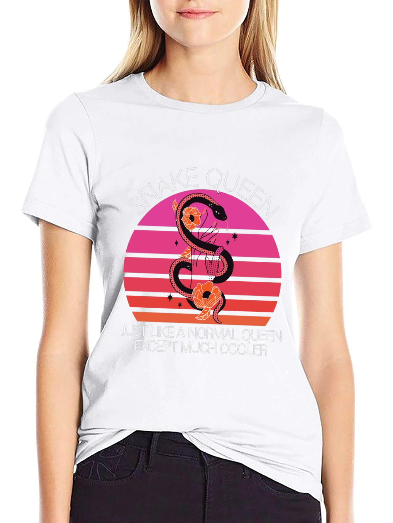 Snake Queen T-Shirt Cool Graphic Tee