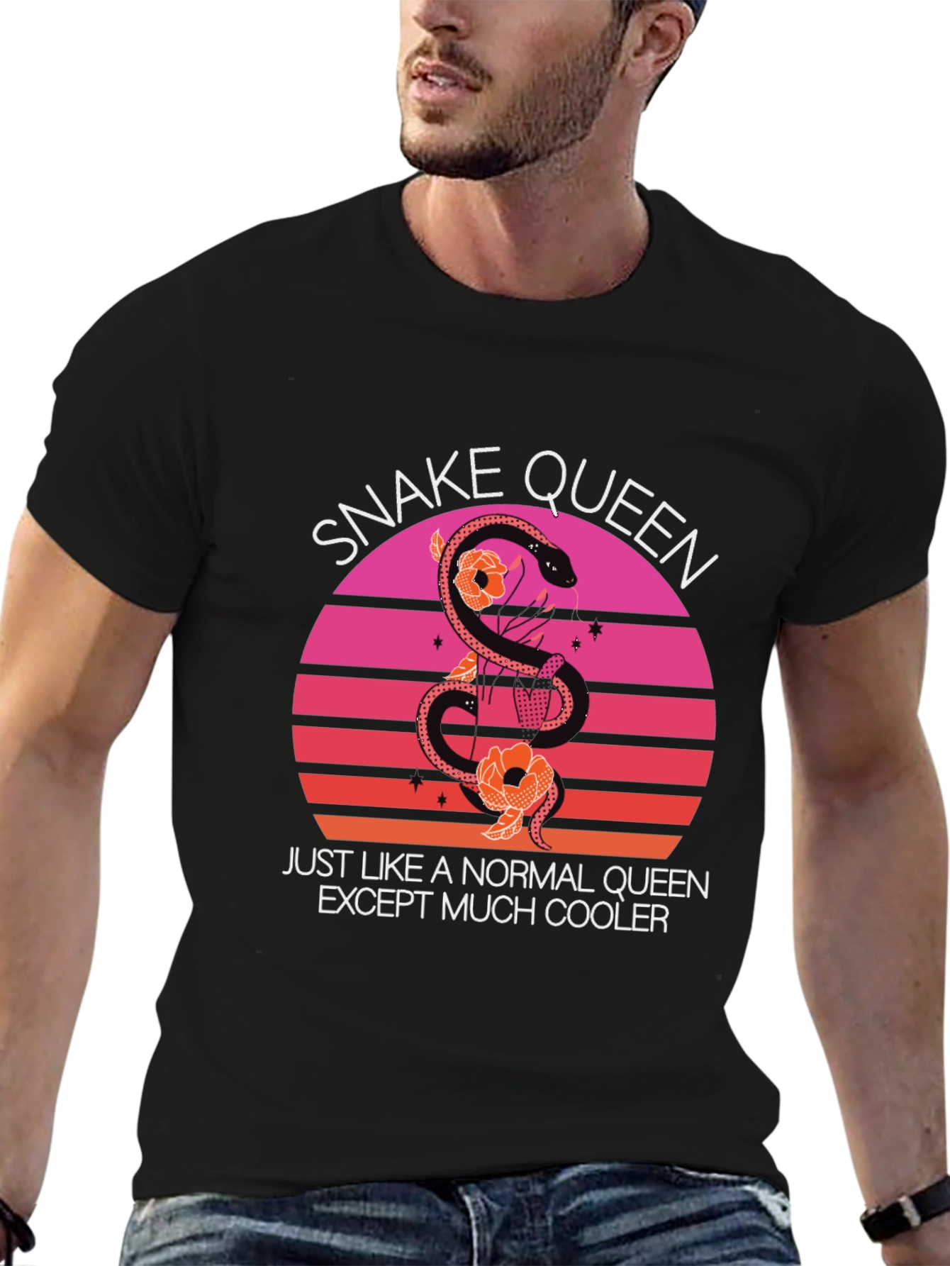 Snake Queen T-Shirt Cool Graphic Tee