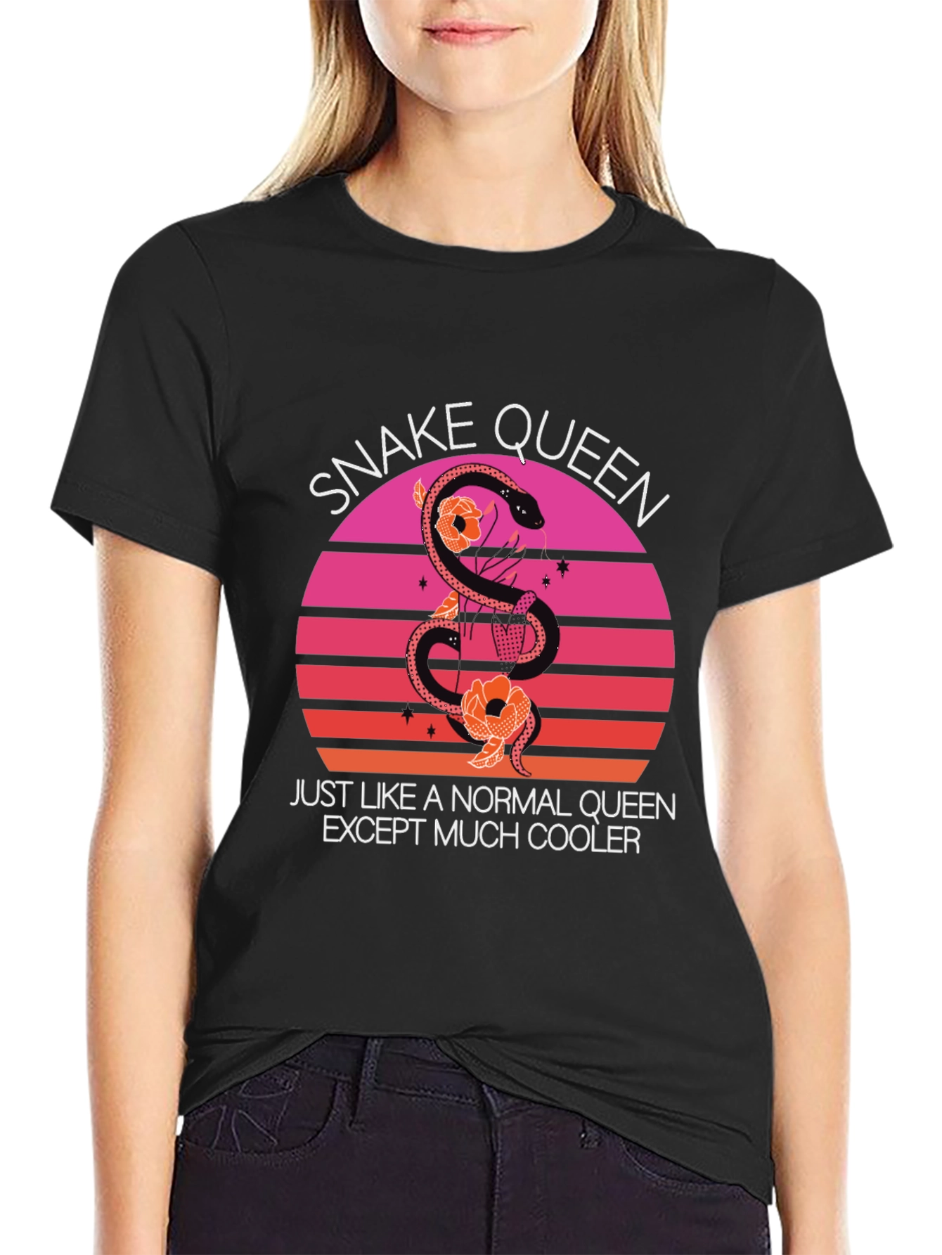 Snake Queen T-Shirt Cool Graphic Tee