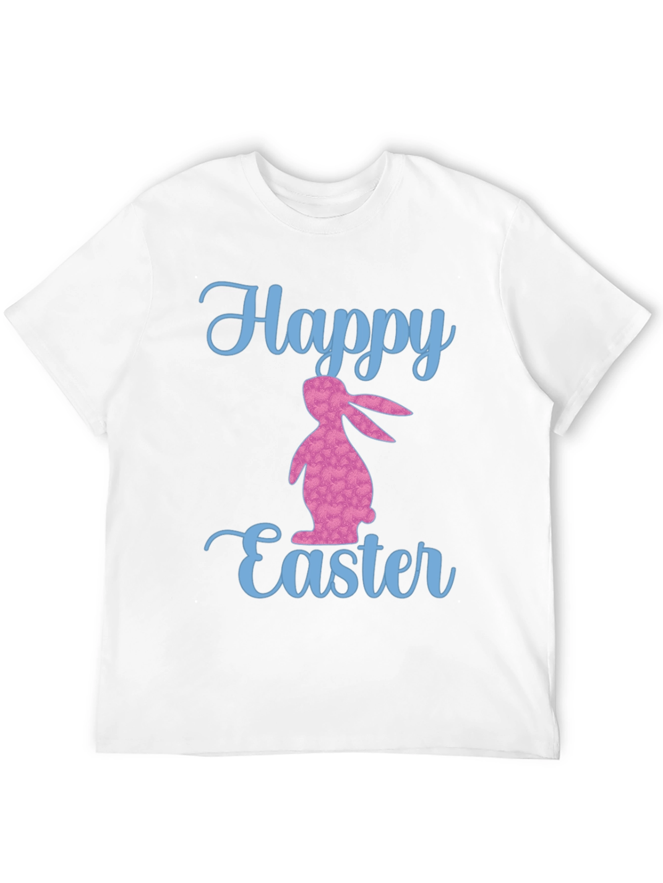 Happy Easter Bunny Graphic T-Shirt - Black