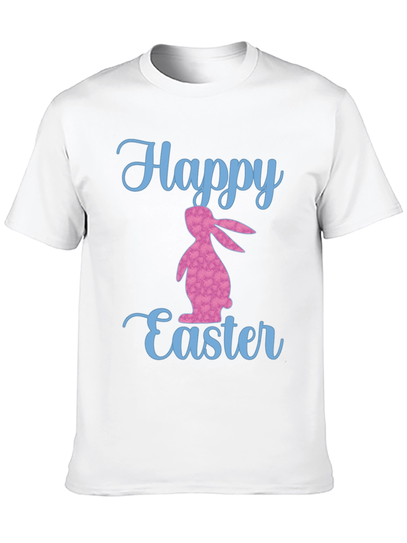 Happy Easter Bunny Graphic T-Shirt - Black