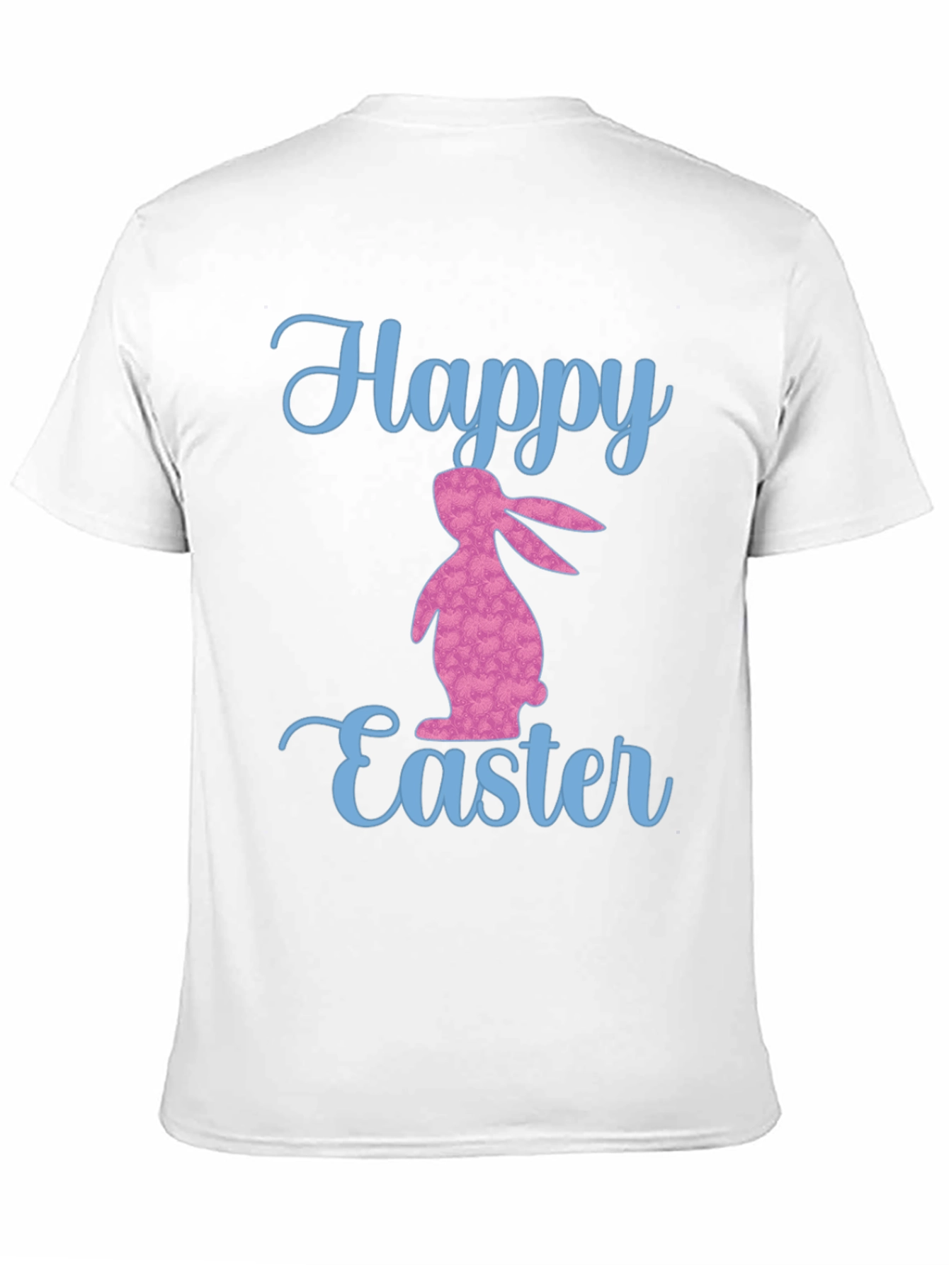 Happy Easter Bunny Graphic T-Shirt - Black