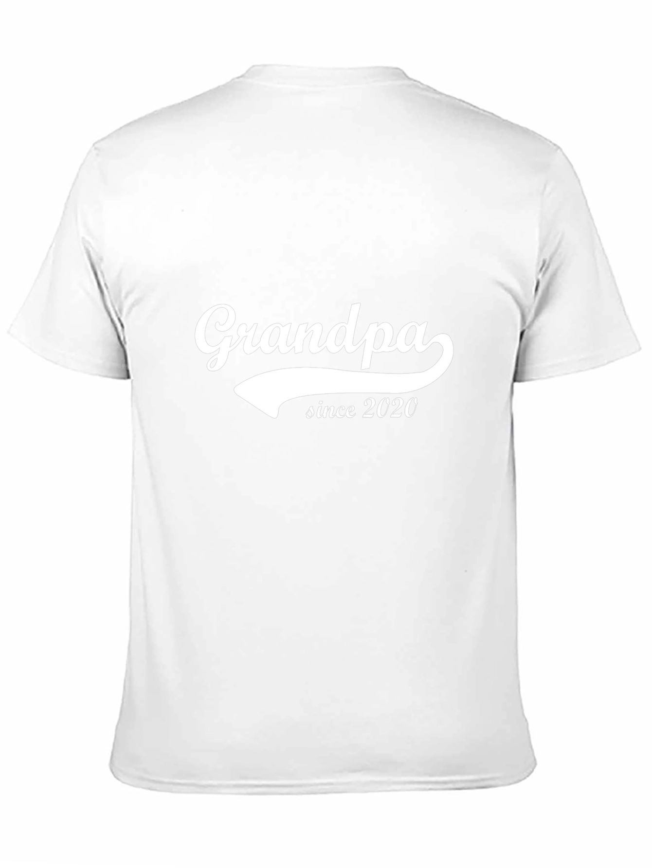 Grandpa Since 2020 Black T-Shirt