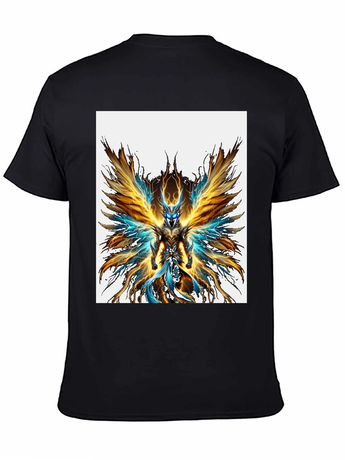 Fiery Angel Graphic Black T-Shirt