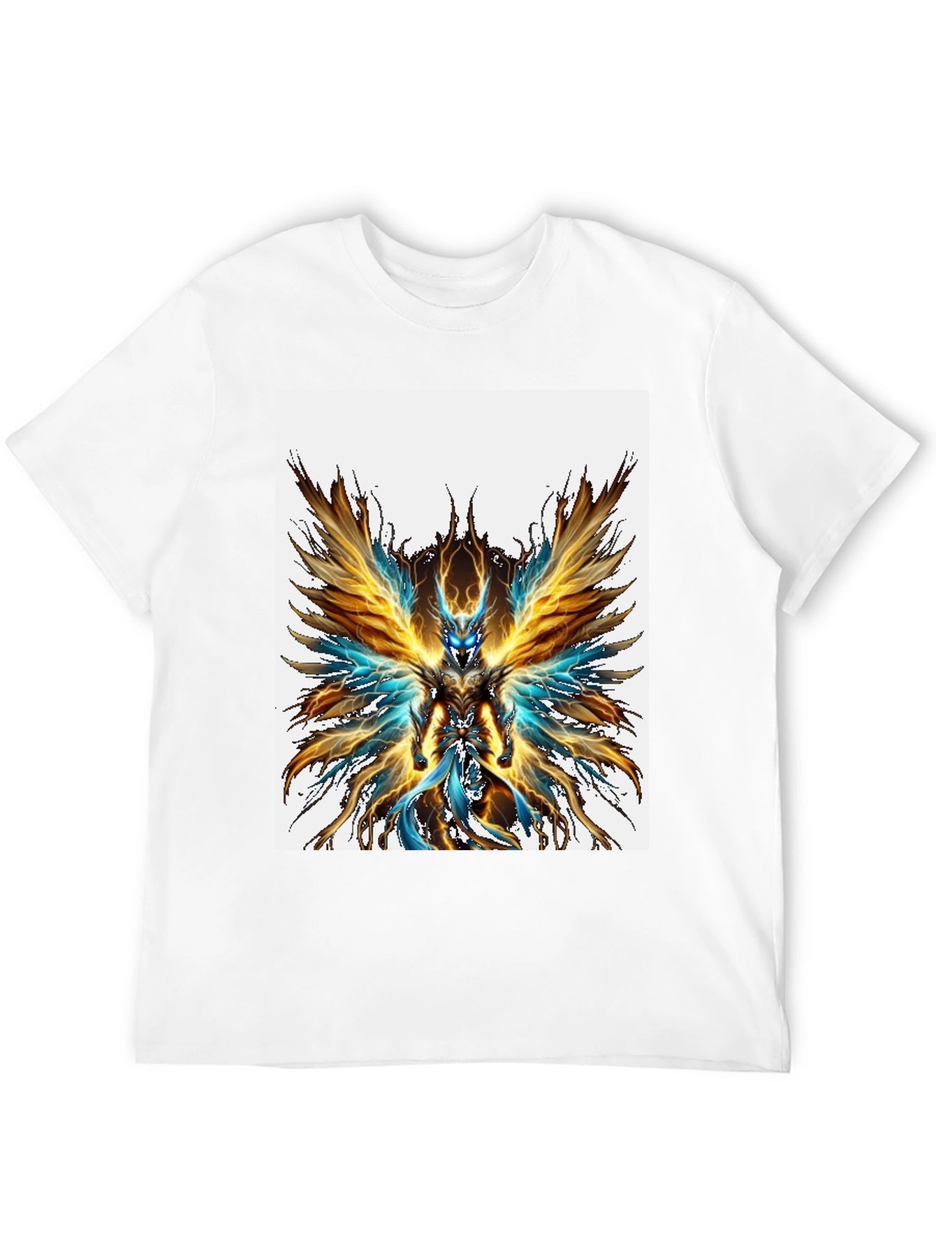 Fiery Angel Graphic Black T-Shirt